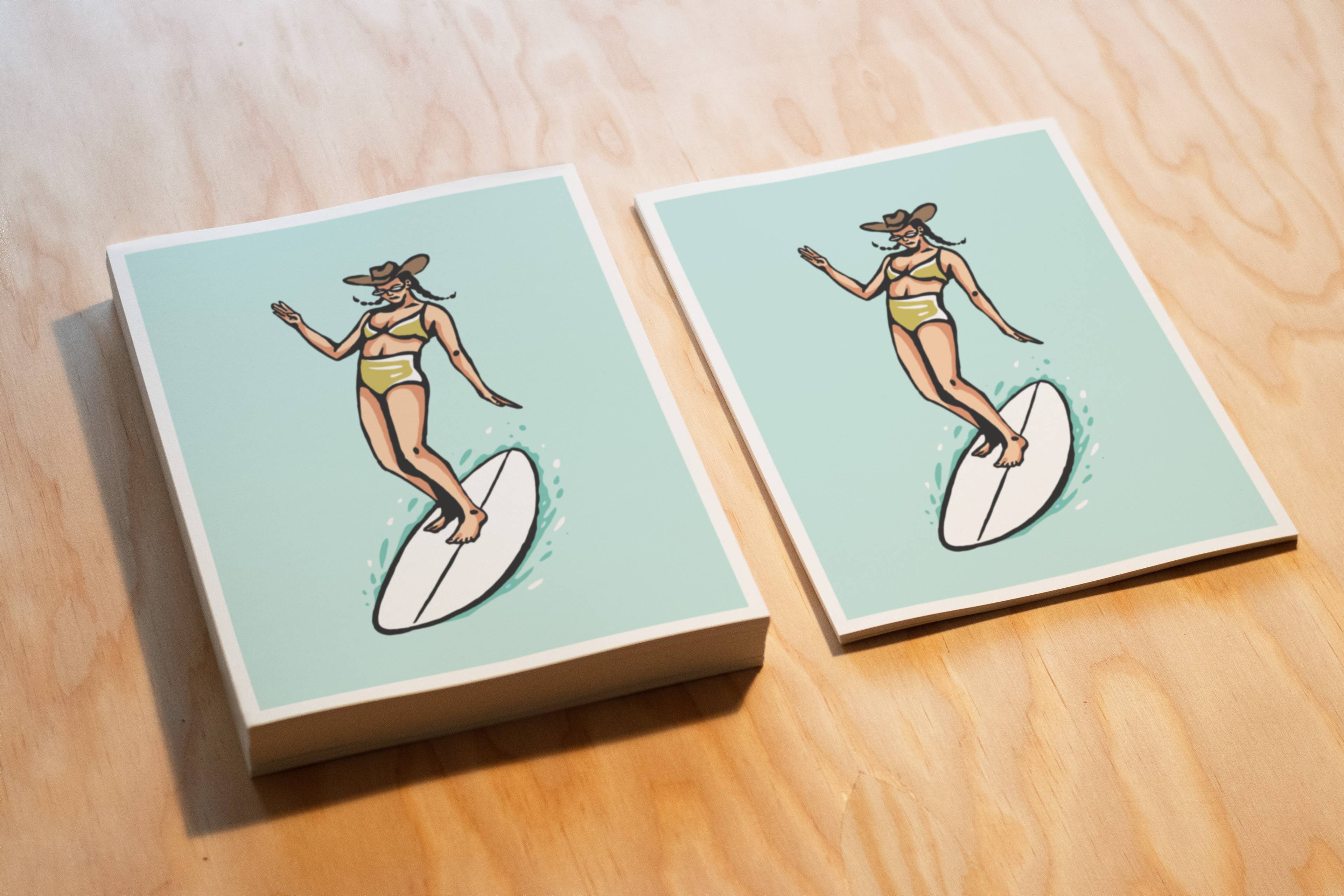 Coastal Cowgirl - Wave Riding Print