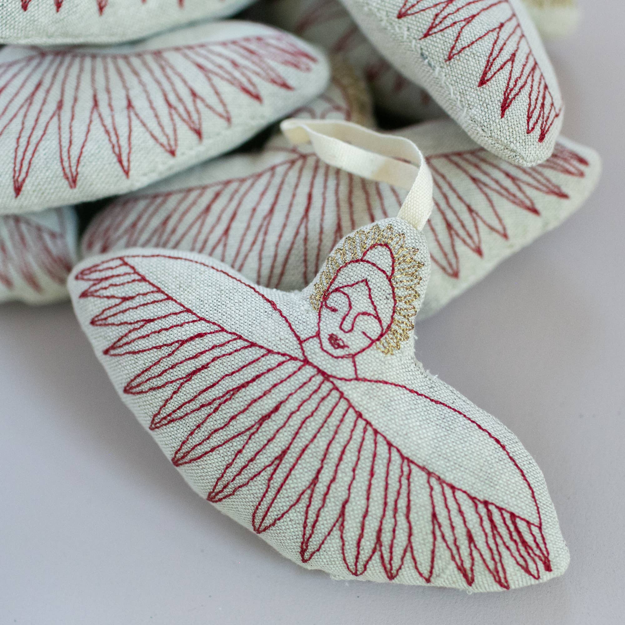 Cupid's Bow - Cotton Ornament