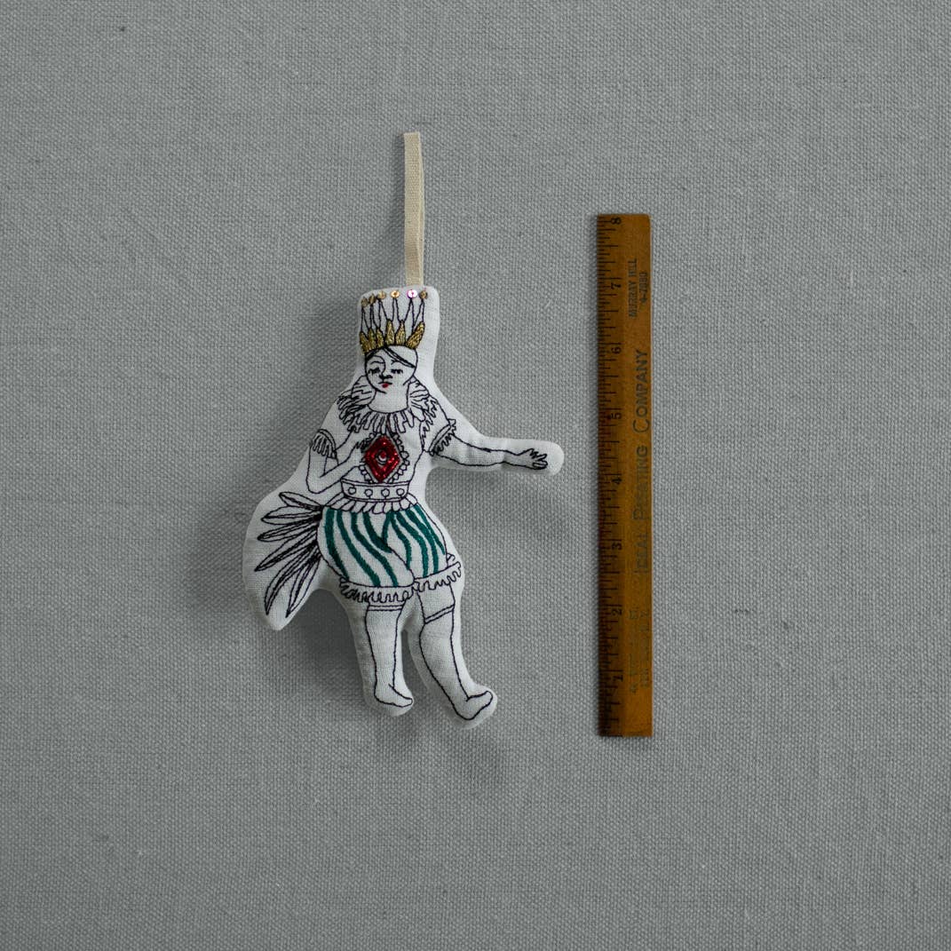 Mini Dancing Jester - Cotton filled Ornament