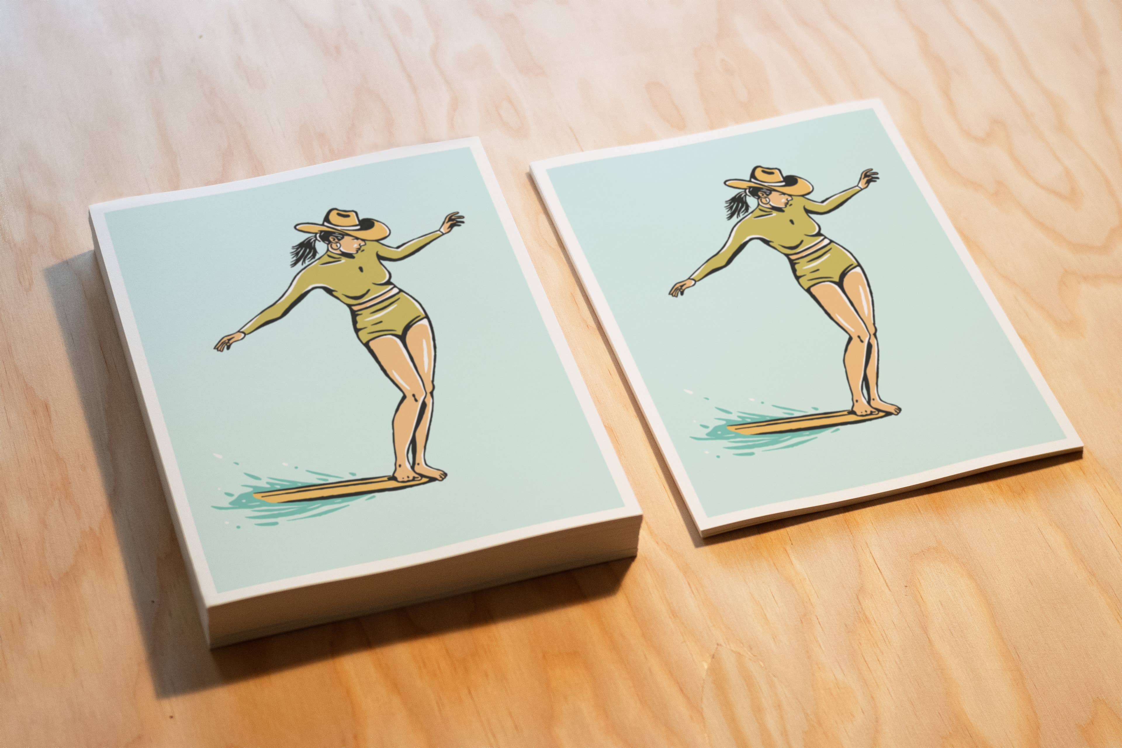 Surf Cowgirl - Nose Riding Print