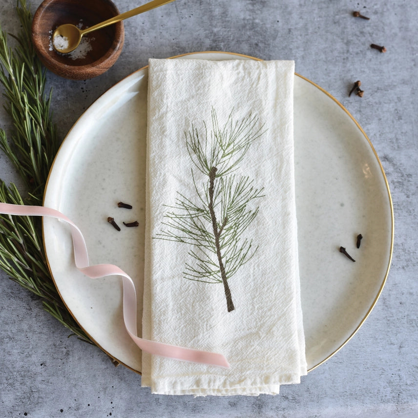 Winter Green Napkins - Set of 4
