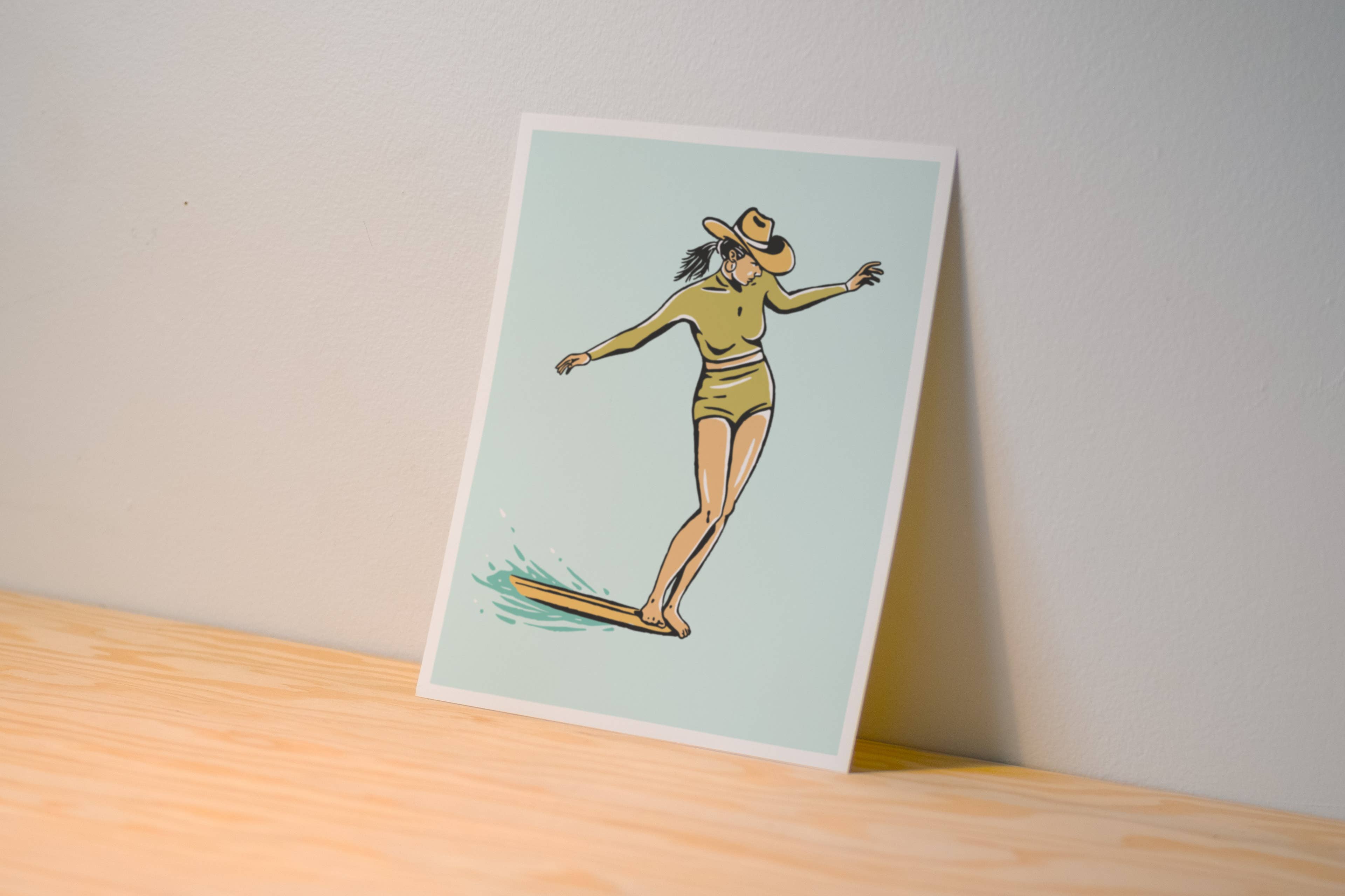 Surf Cowgirl - Nose Riding Print