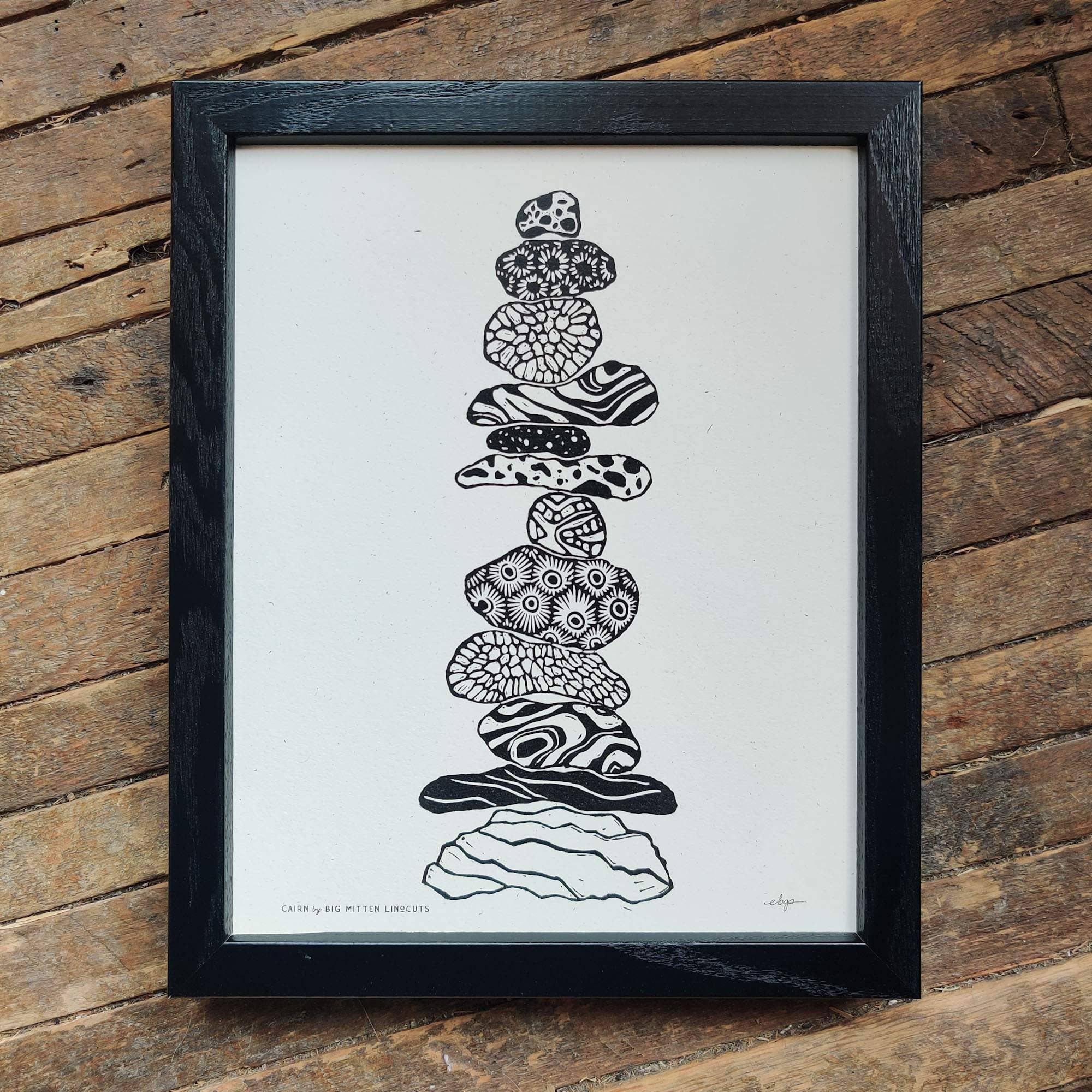 Cairn Linoprint