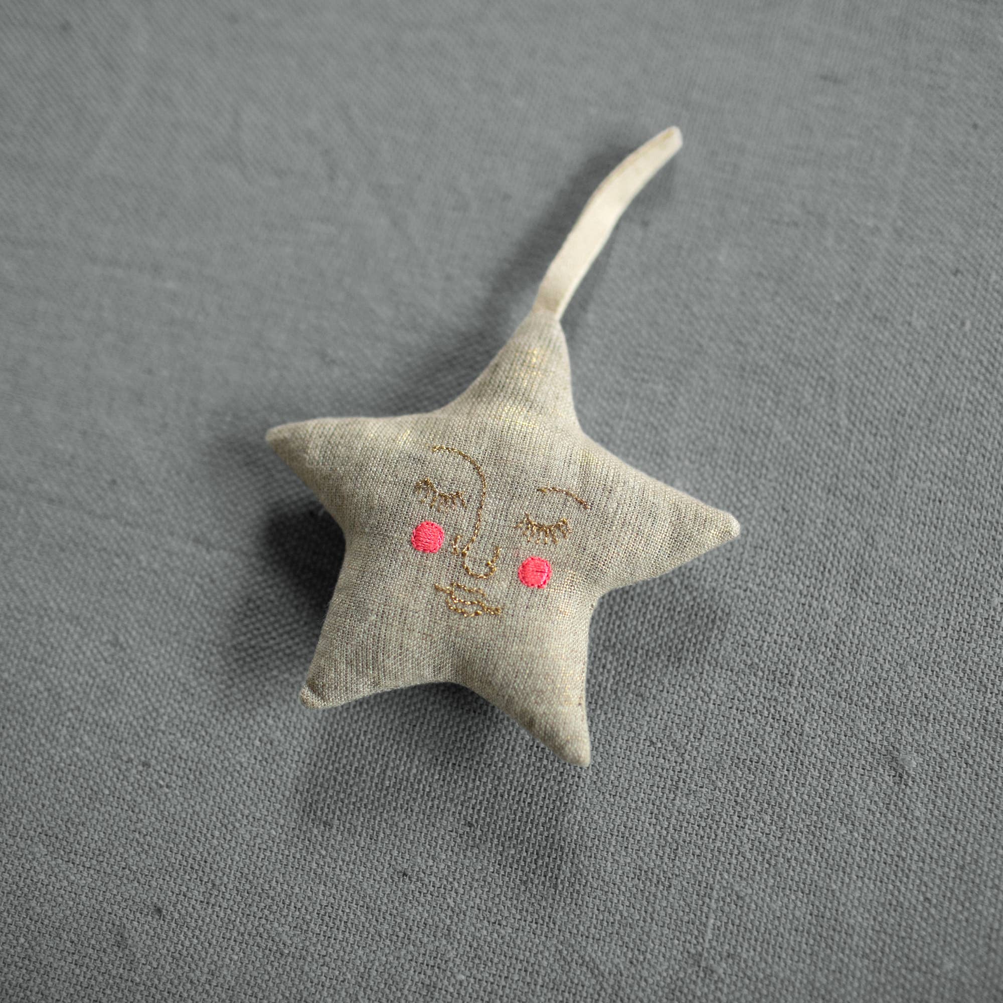 Handsome Star - Cotton & Lavender filled Ornament