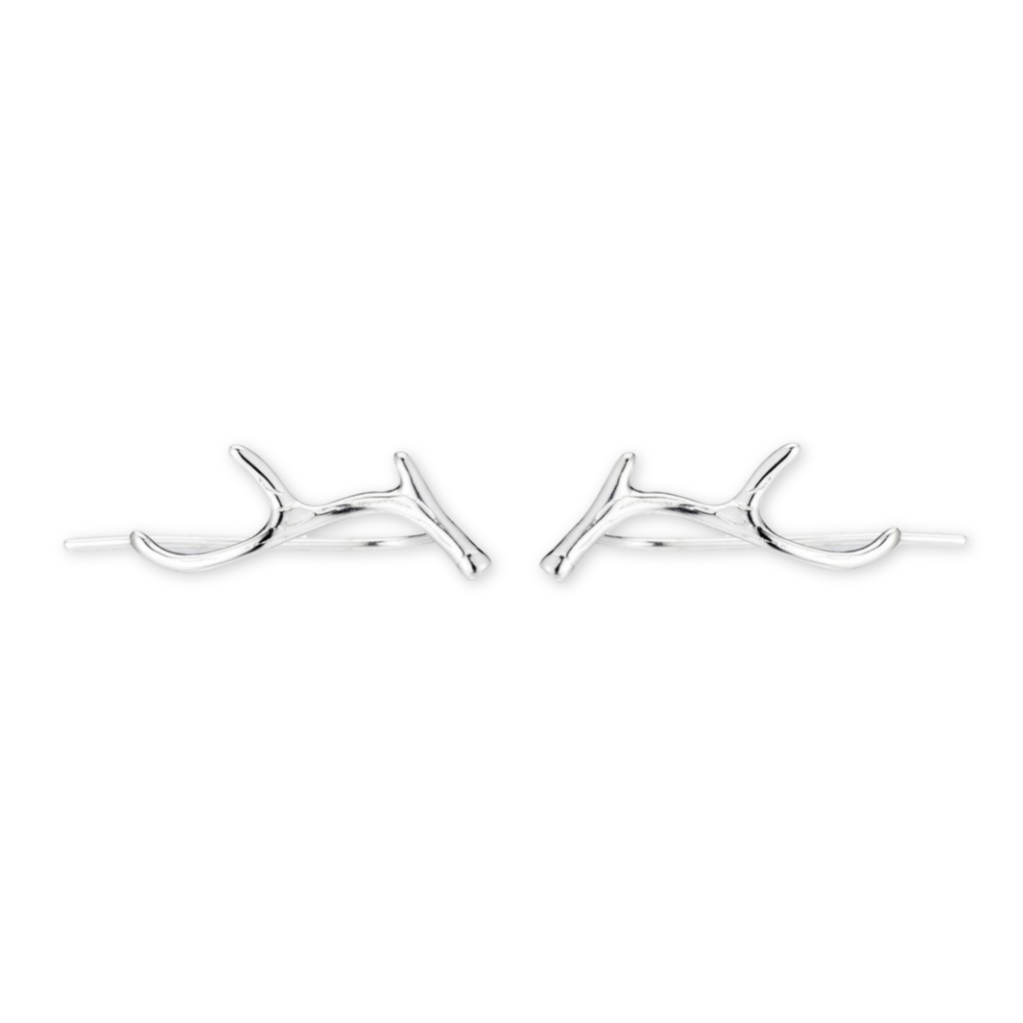 ear climber earrings with antlers