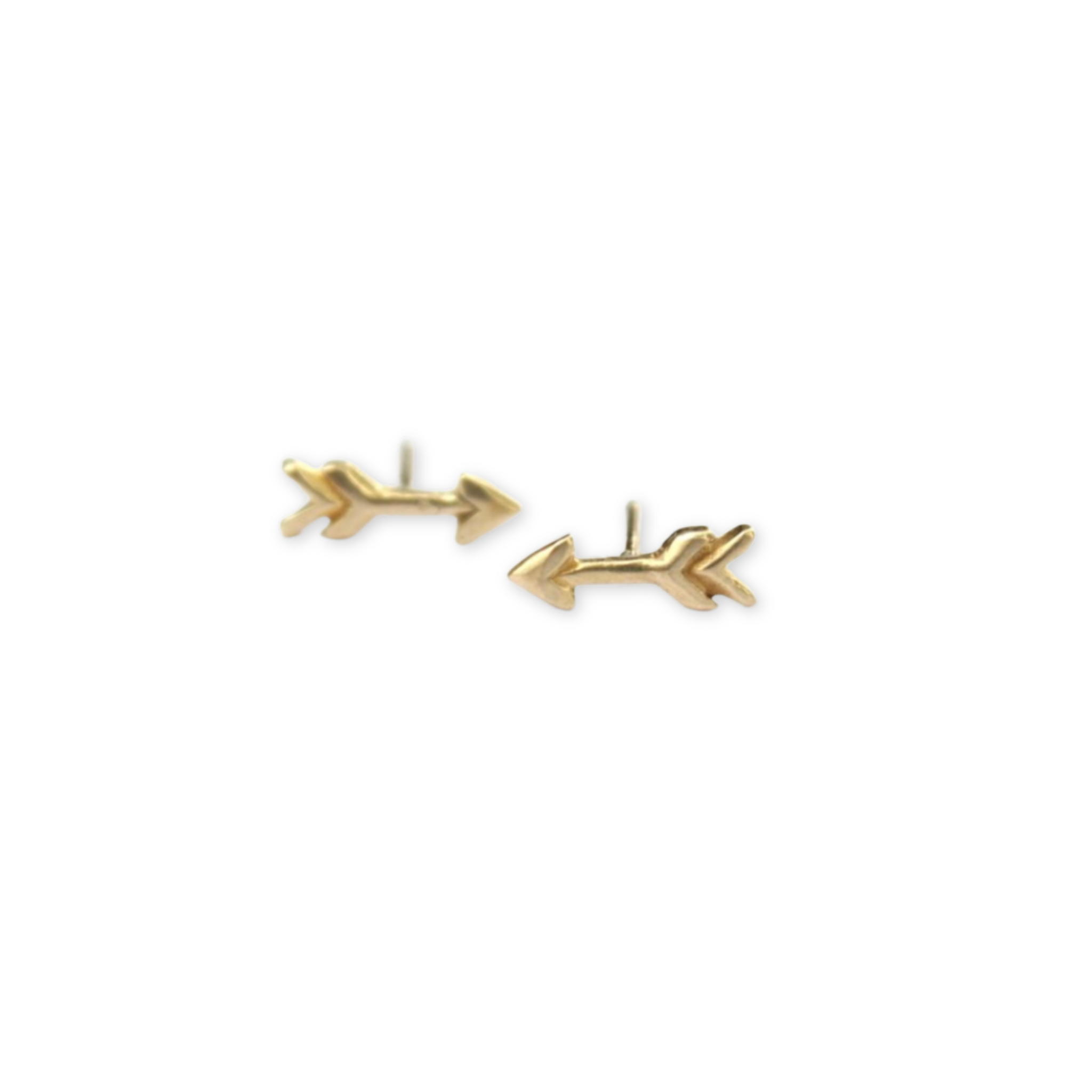 tiny post earrings with arrows