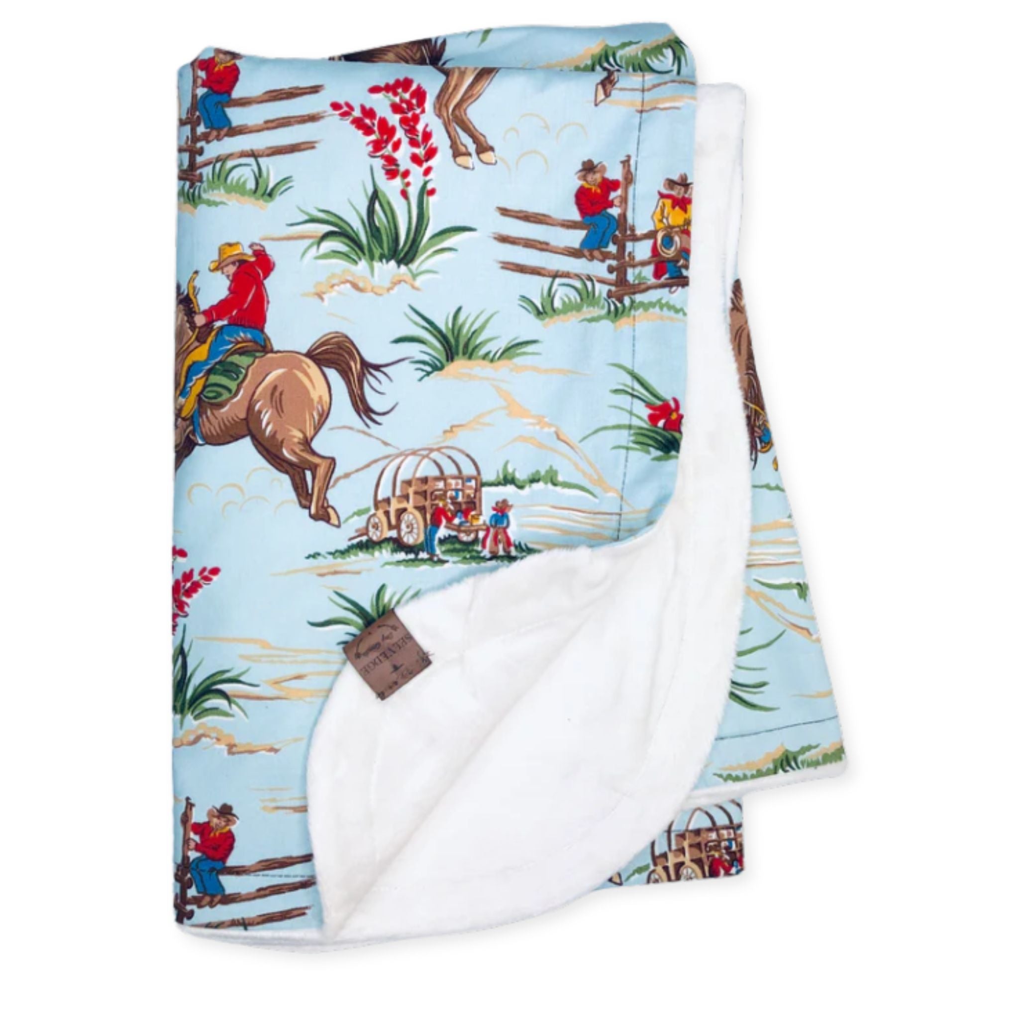Cowboy Home on the Range Baby Blanket