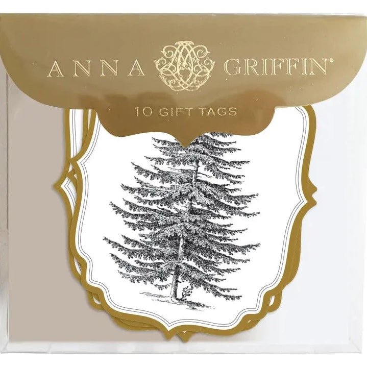 Holiday Gift Tags -  Black Tree