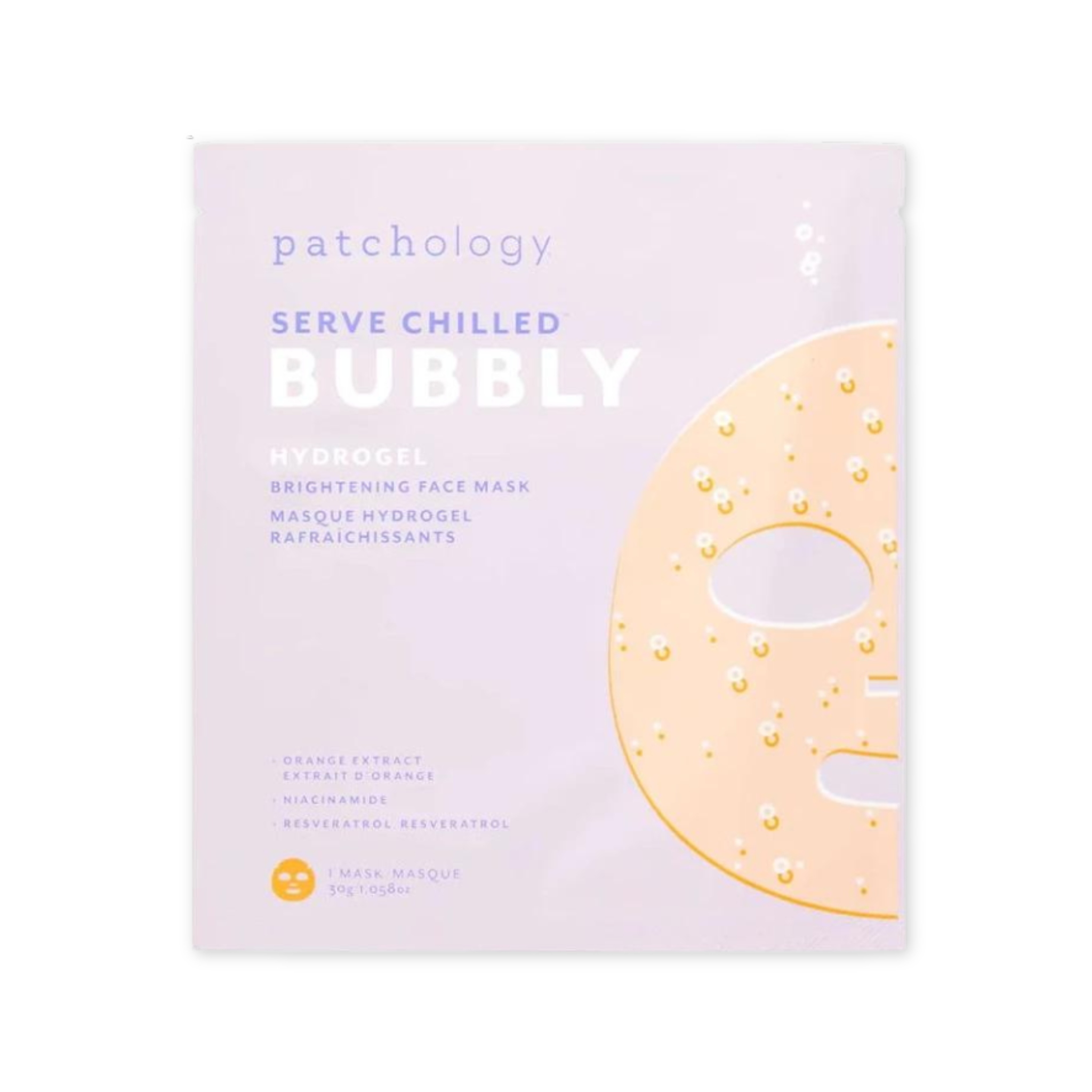 brightening hydrogel face mask