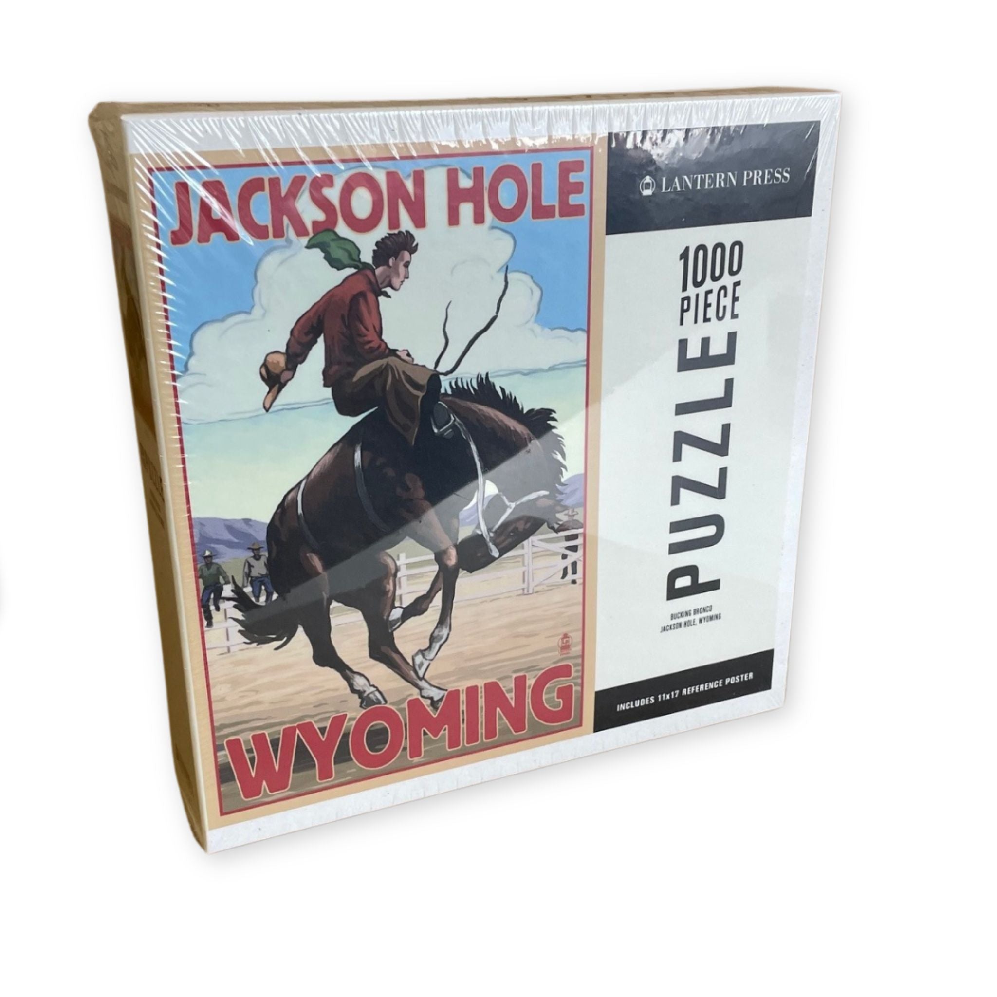 puzzle with wyoming bucking bronco