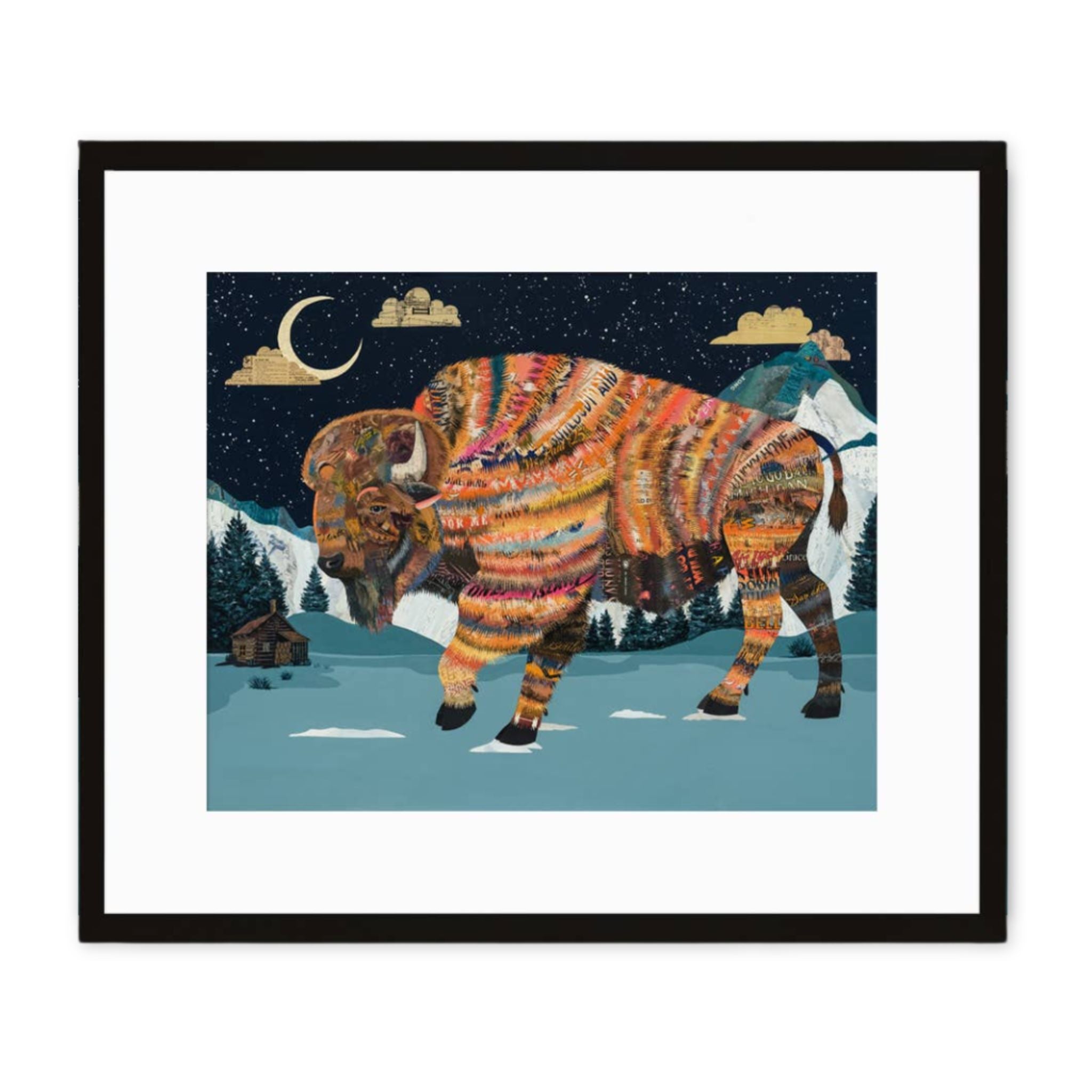 Framed Bison Print
