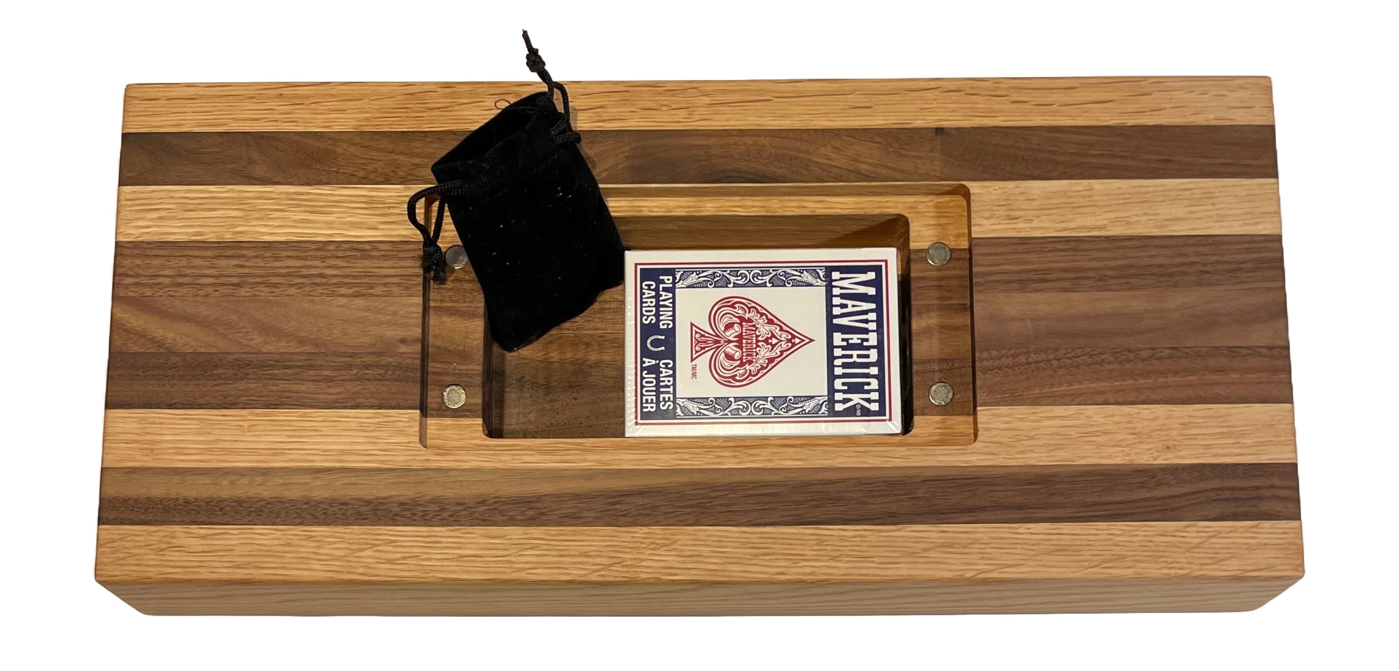 Jackson Topo Map Wooden Cribbage Board