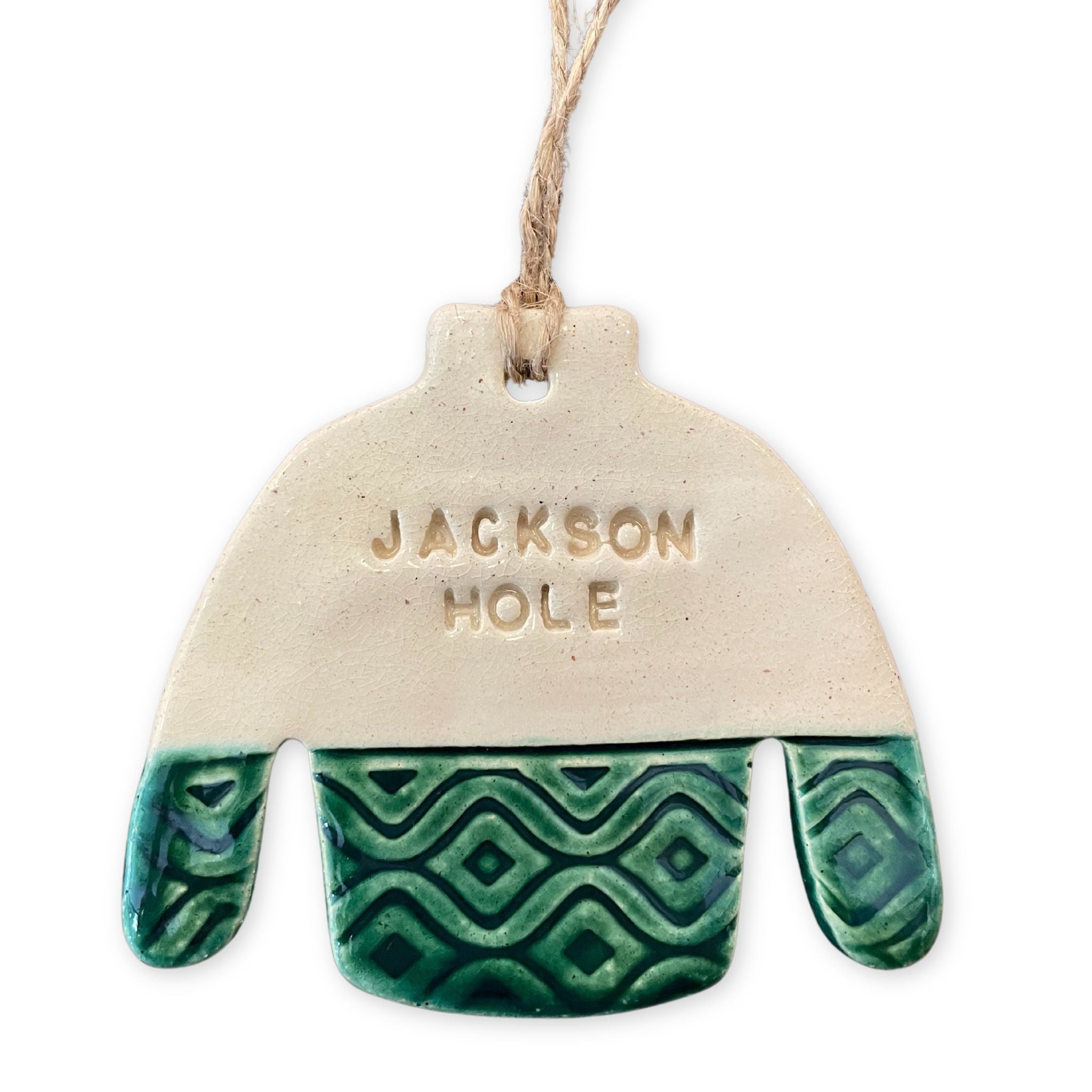 Jackson Hole Ski Sweater Ornament