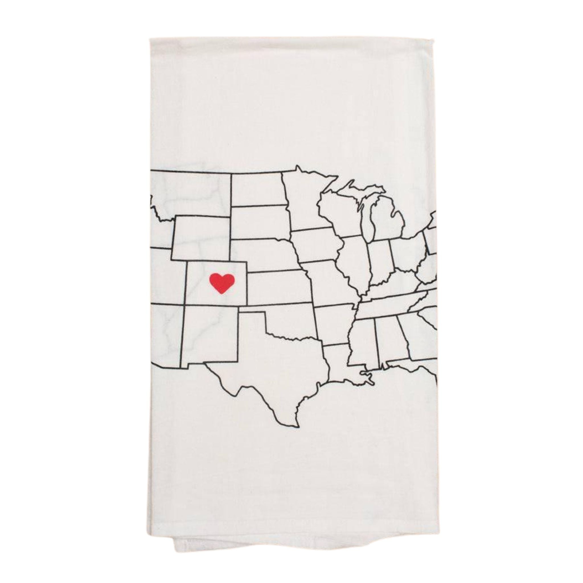 heart in Jackson tea towel