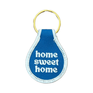 Home Sweet Home Embroidered Key Tag