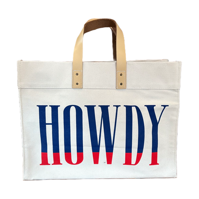 Howdy Tote - Red Dipped