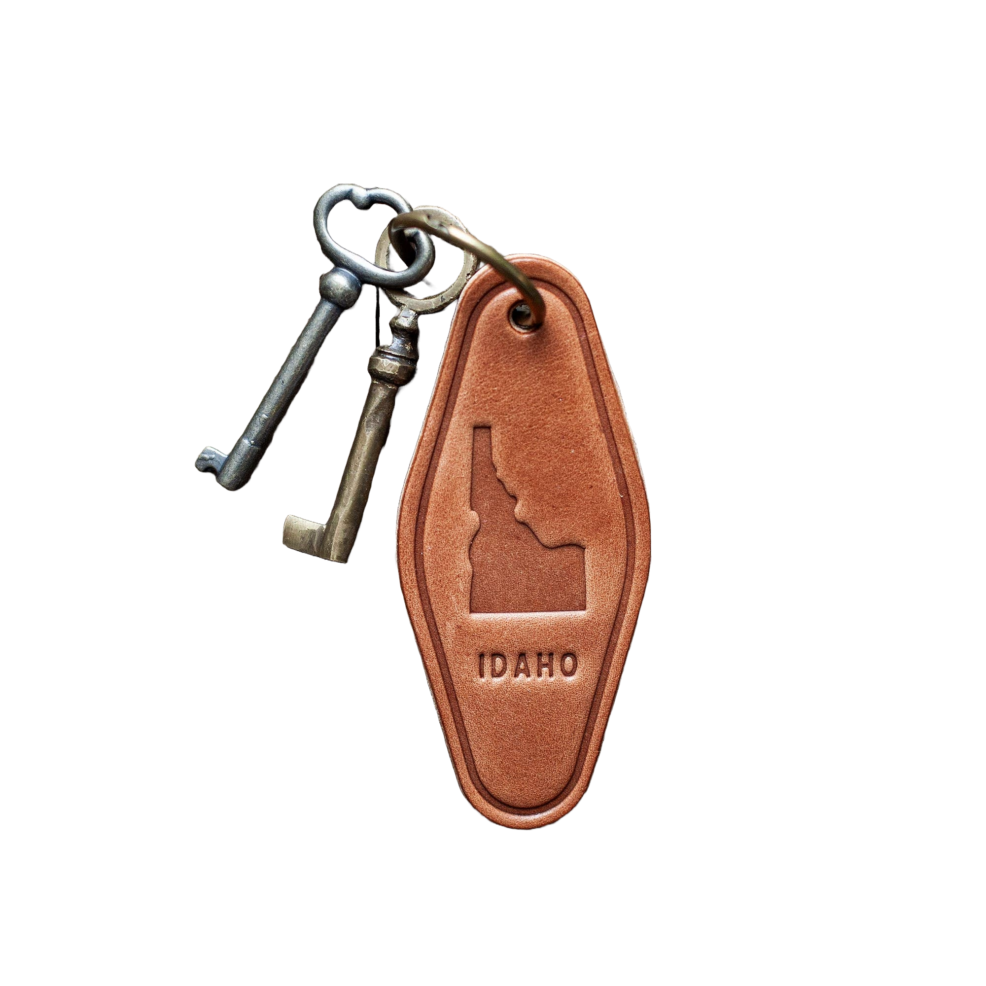 Idaho Leather Keychain Motel Style