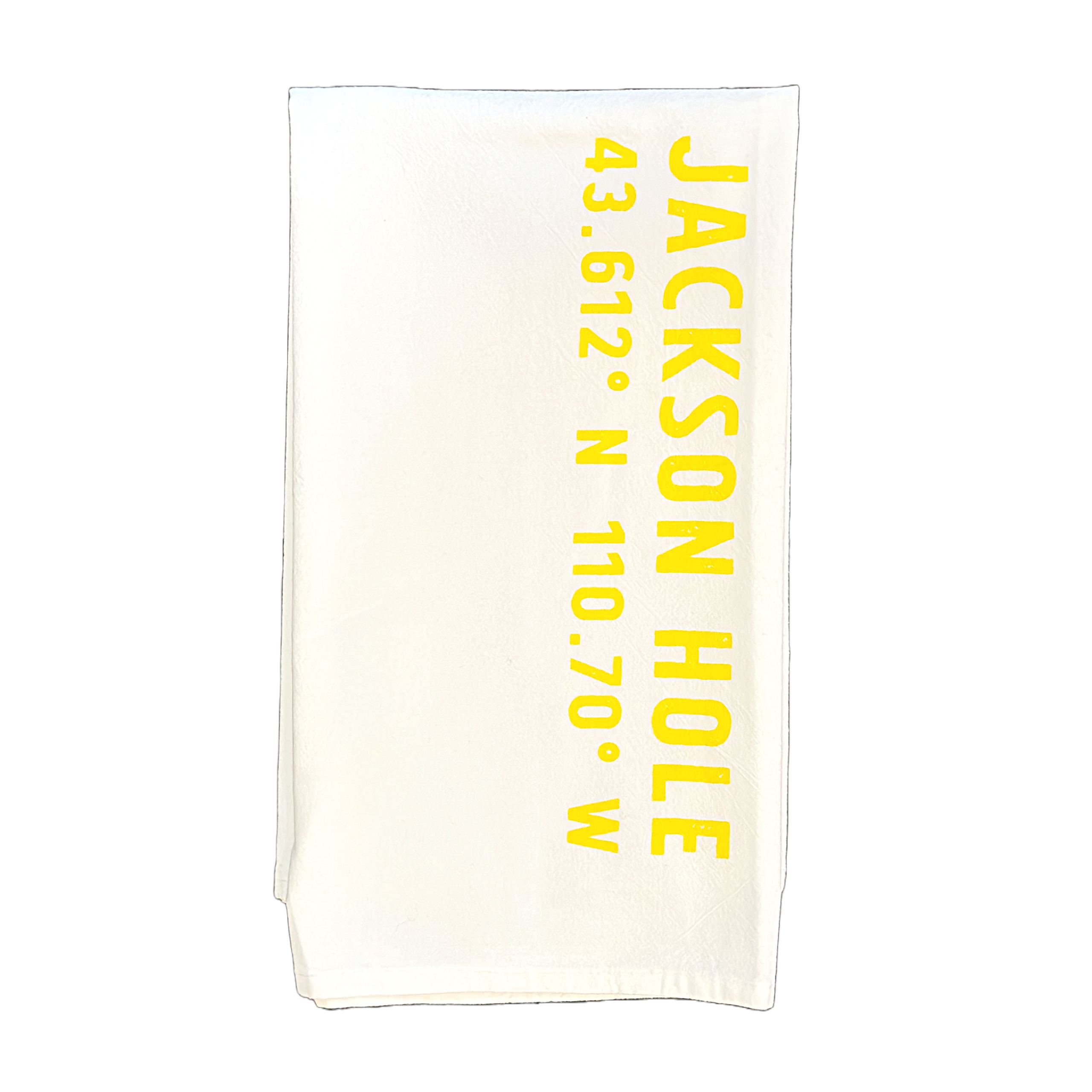 Jackson Hole Coordinates Tea Towel
