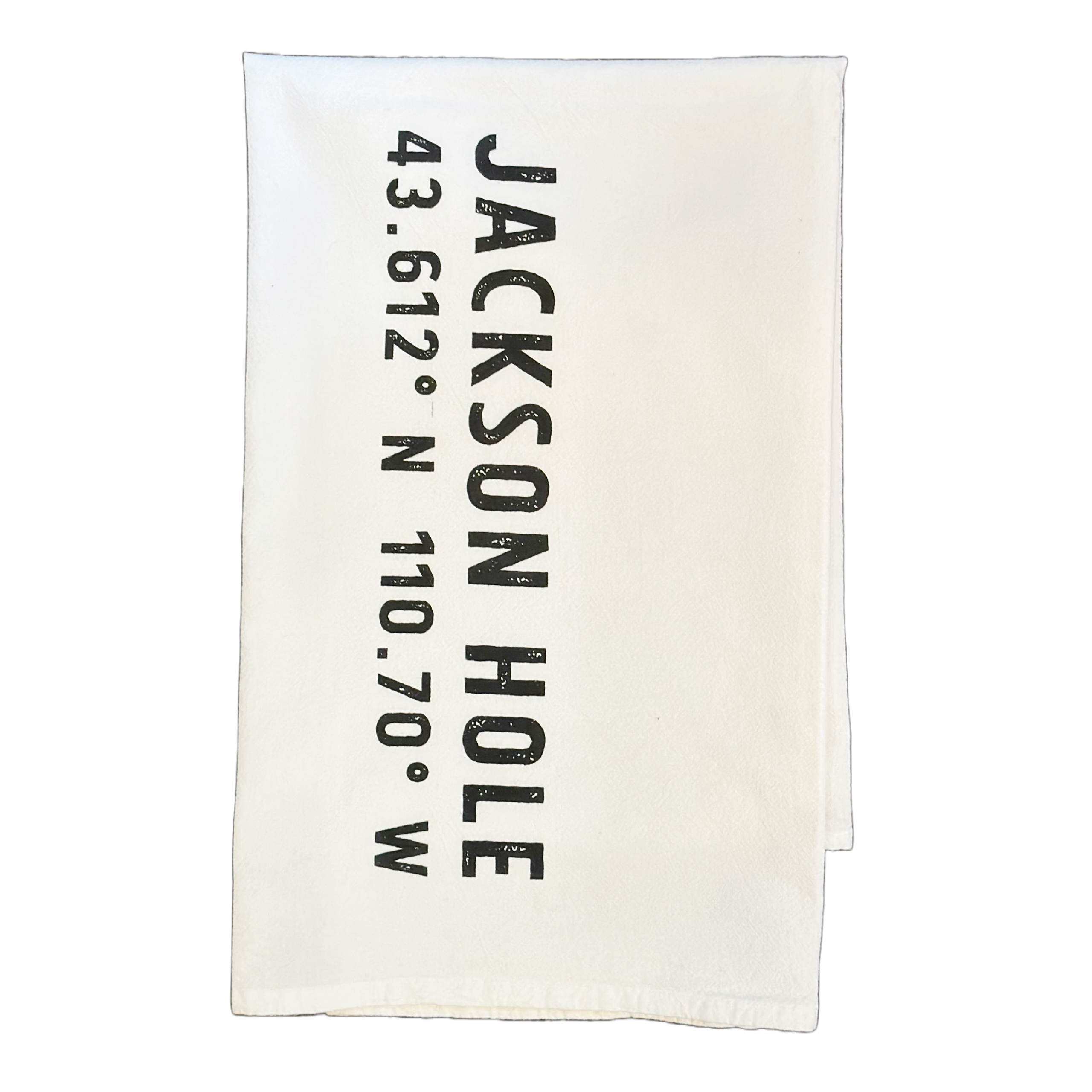 Jackson Hole Coordinates Tea Towel