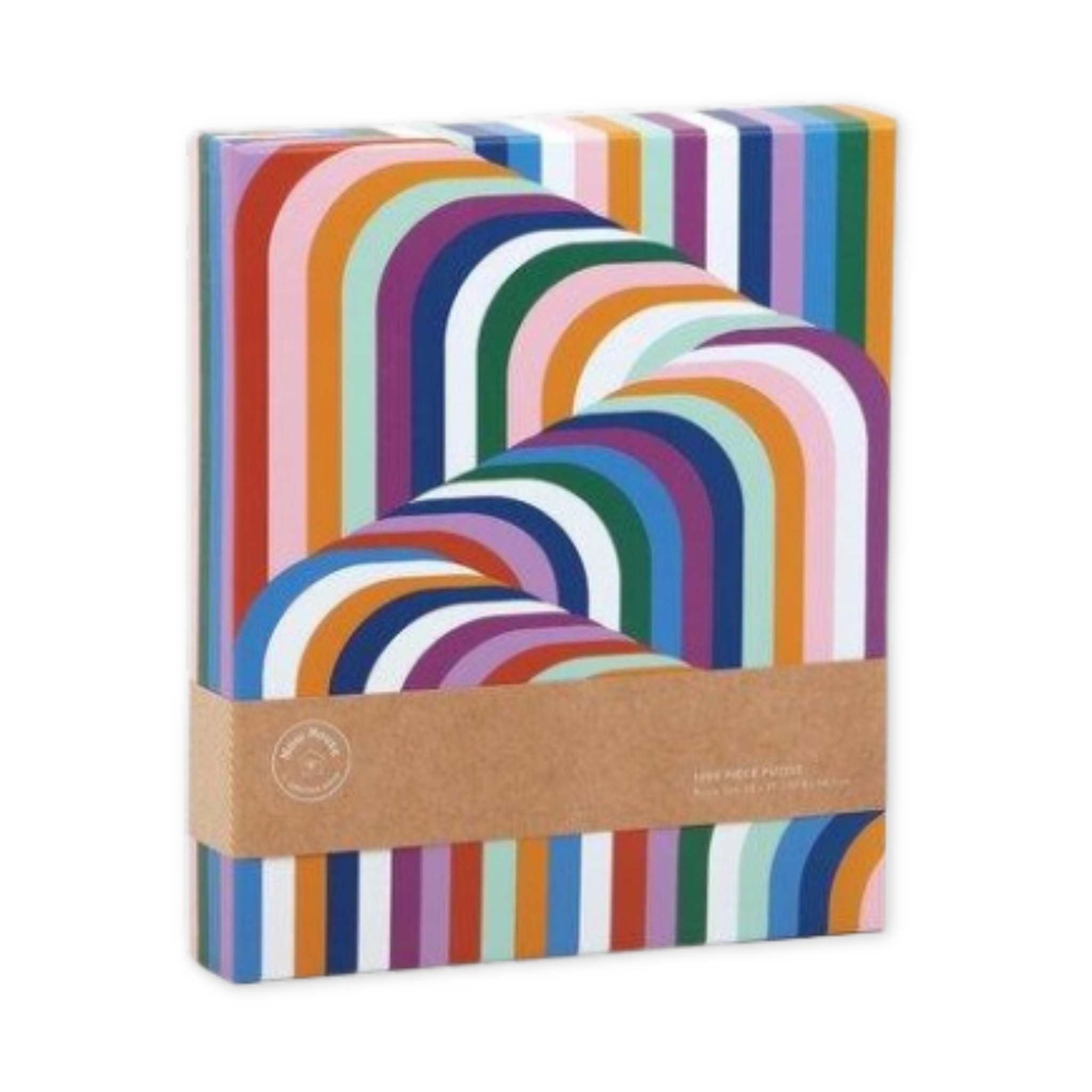one thousand piece puzzle by artist johnathan adler with groovy optical illusion design