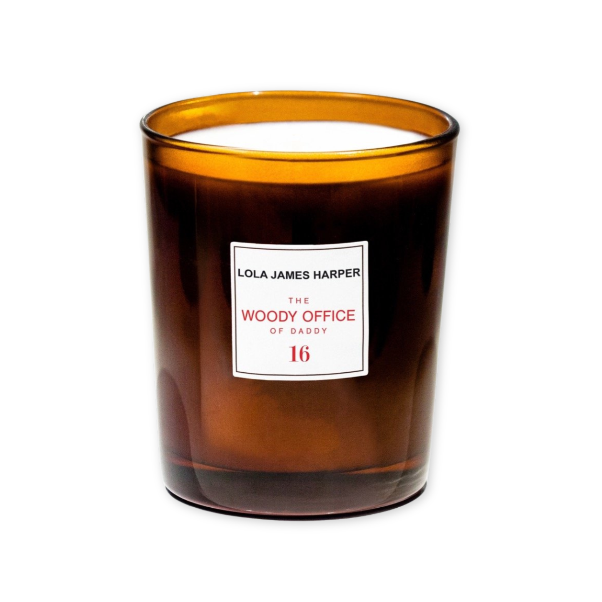 mahogany wood and sandalwood scented candle
