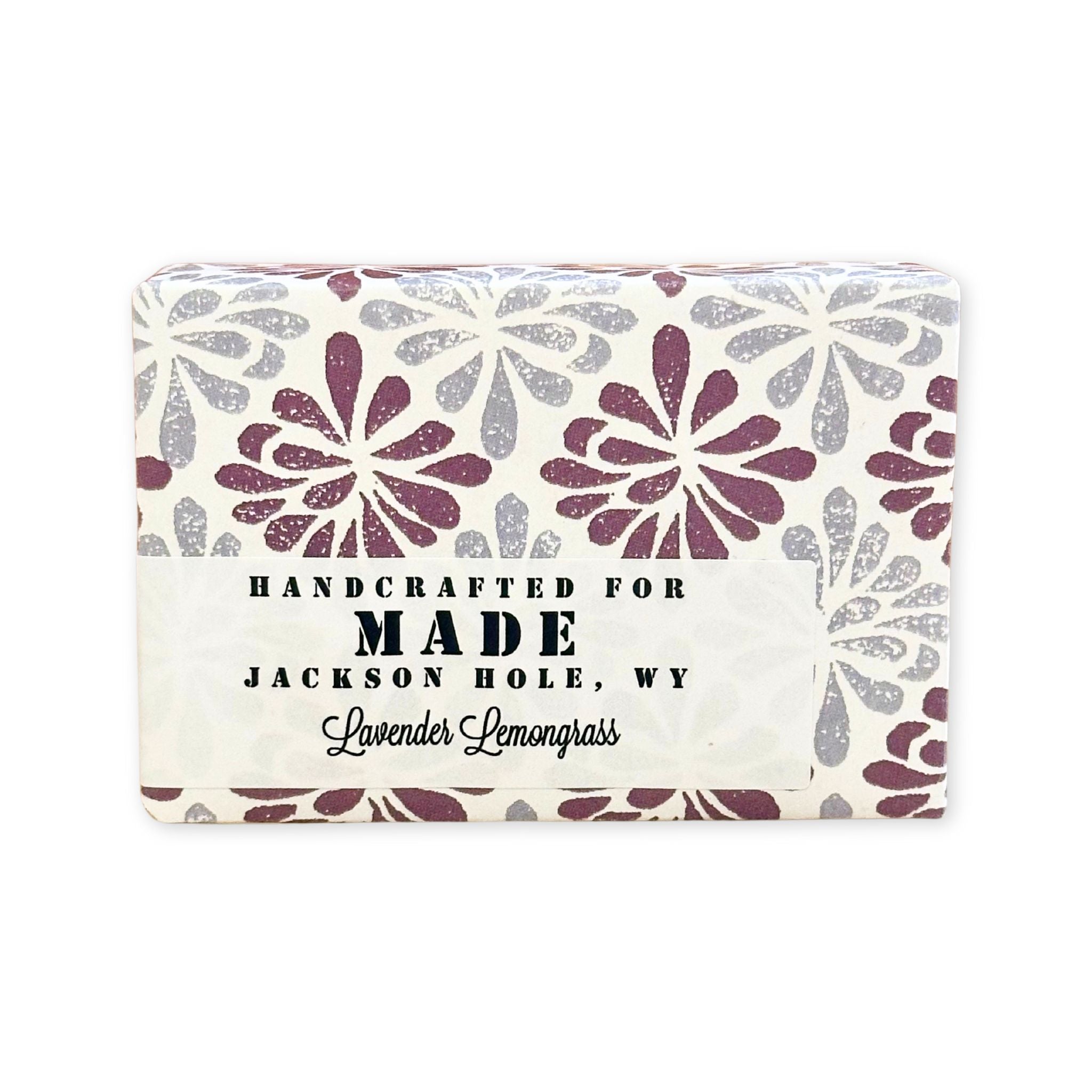 lavender and lemongrass scented bar soap