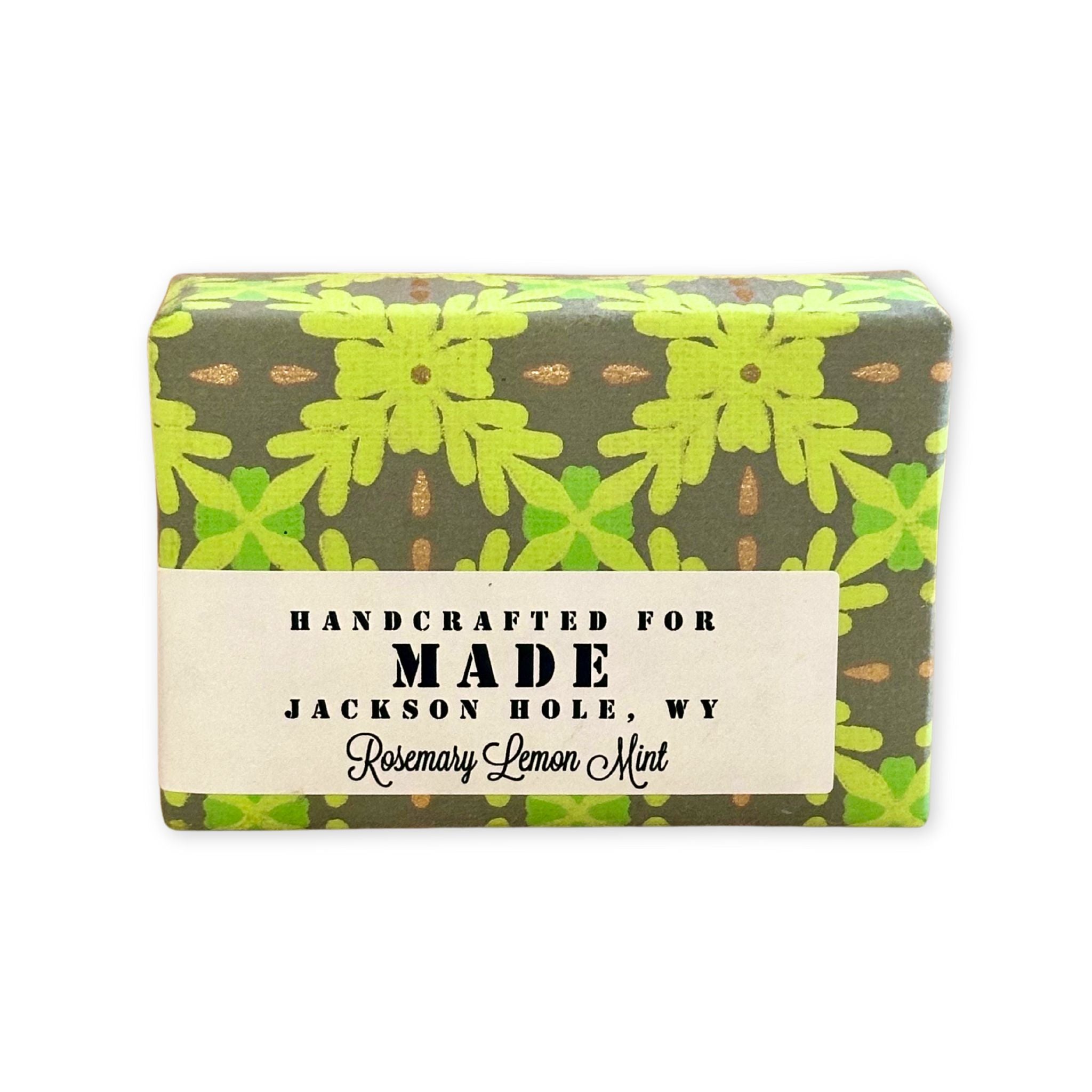 rosemary lemon and mint scented bar soap
