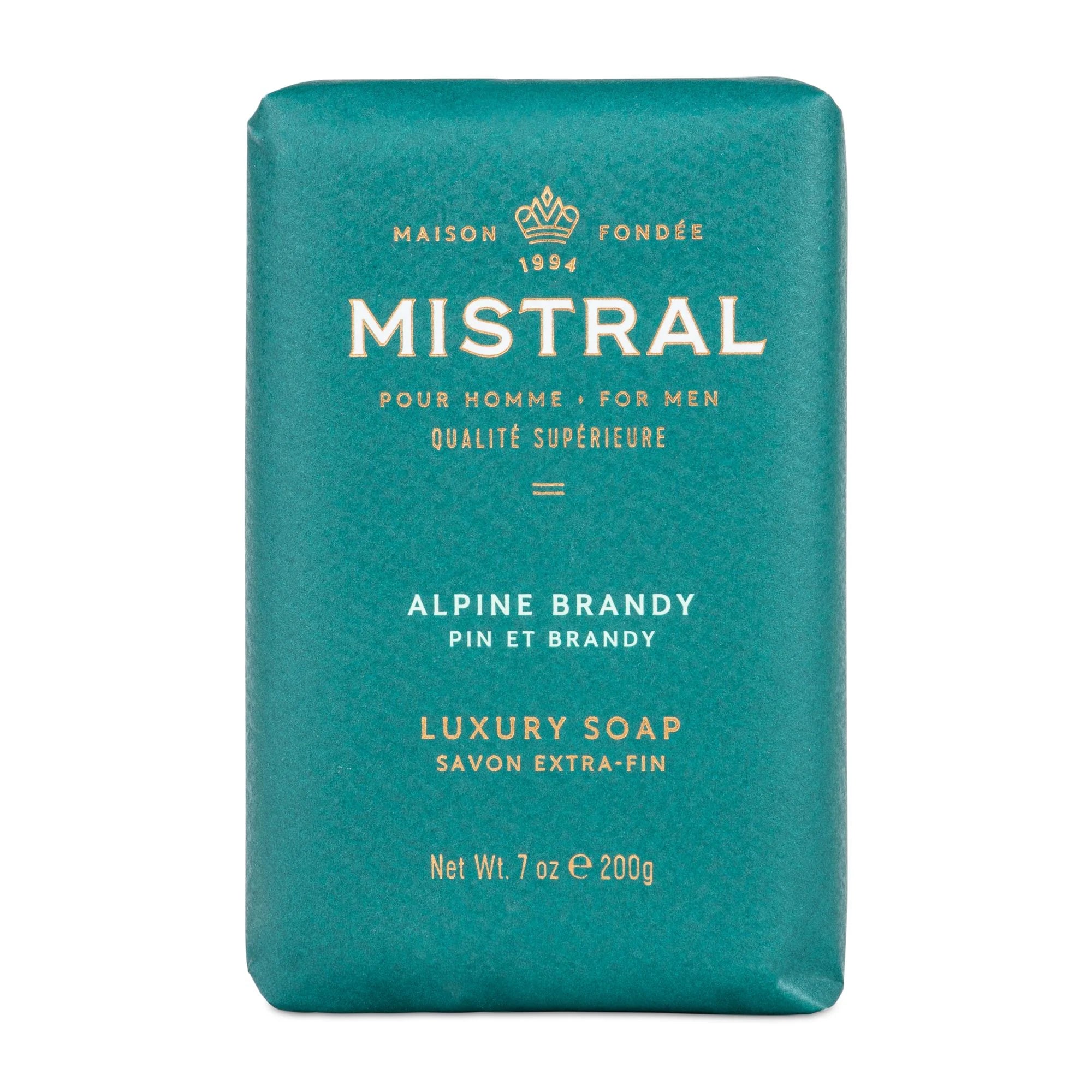 MEN'S BLACK AMBER BAR SOAP - mistralsoap