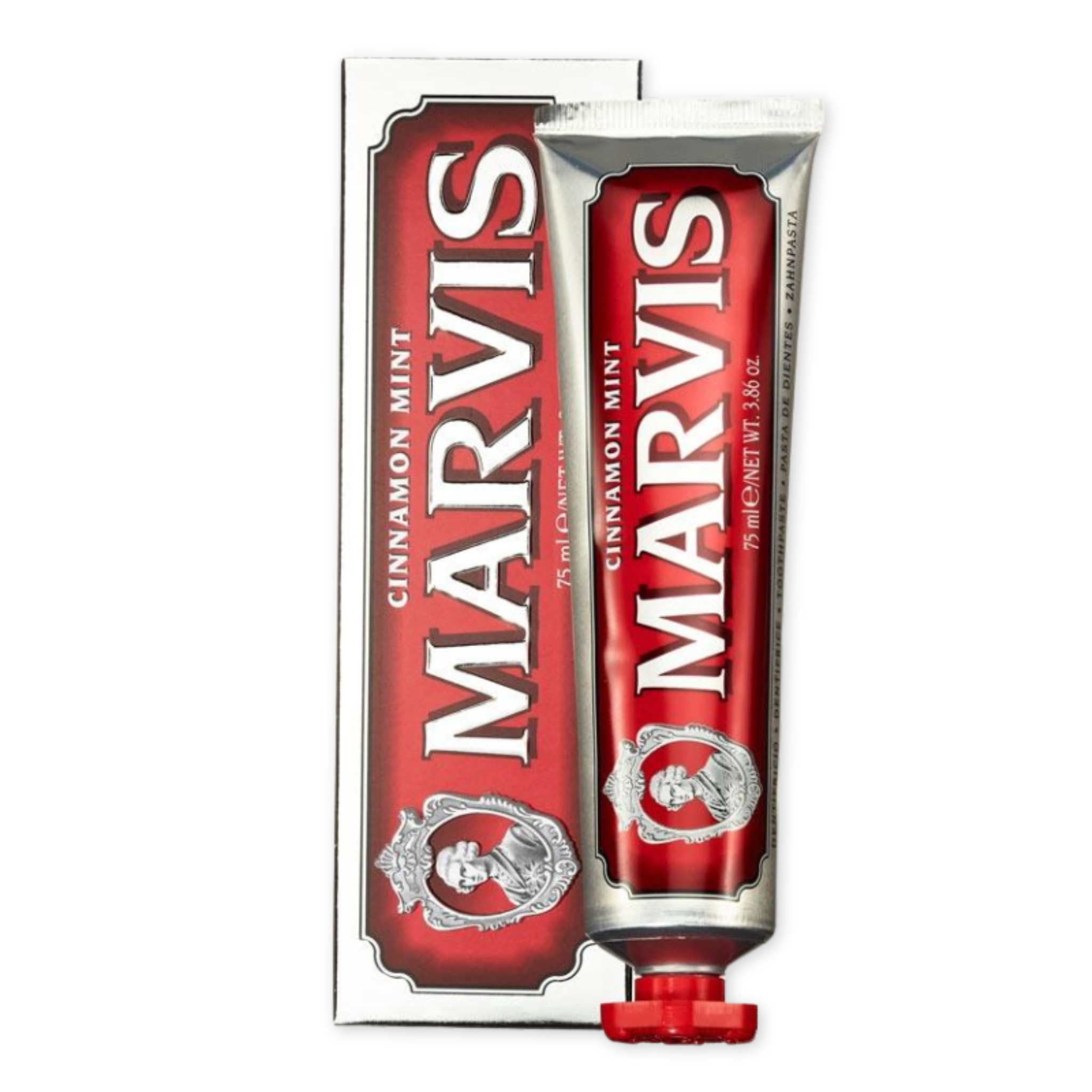 cinnamon and mint flavored toothpaste