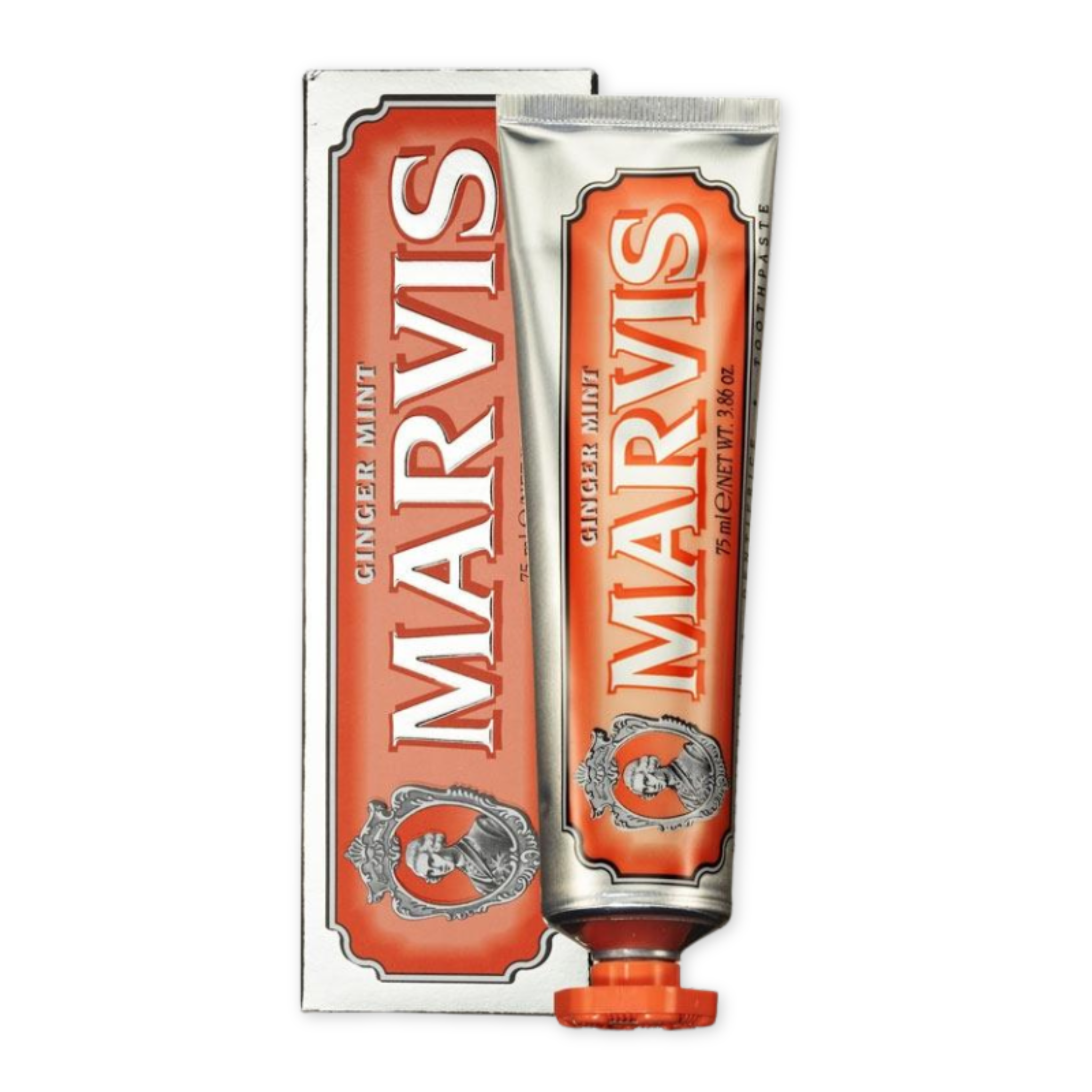ginger and mint flavored toothpaste
