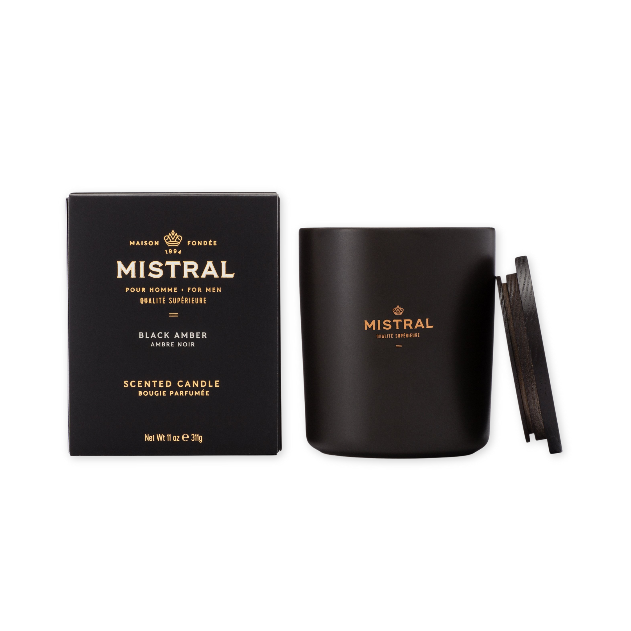 amber patchouli and citrus scented candle