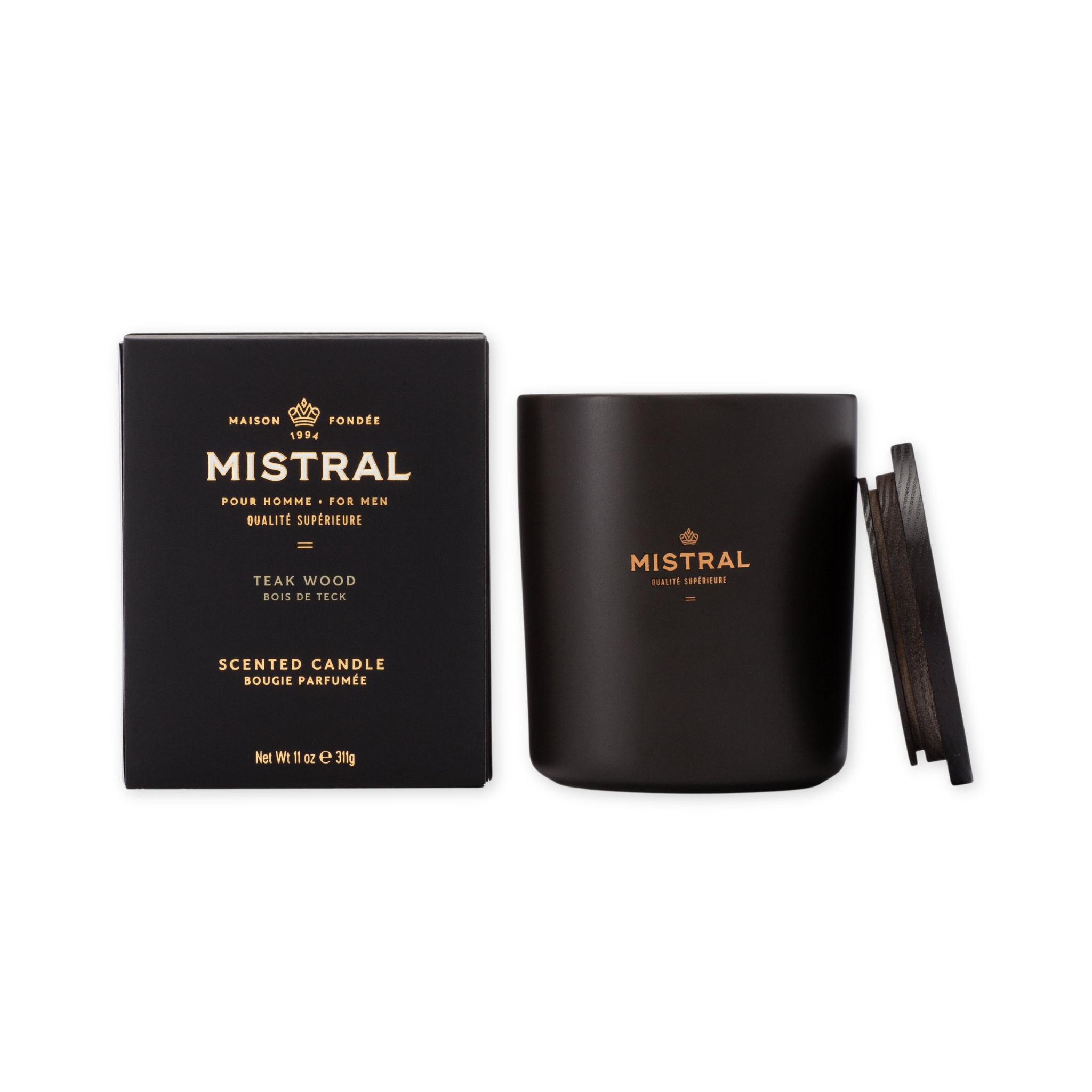 teak vanilla jasmine and amber scented candle