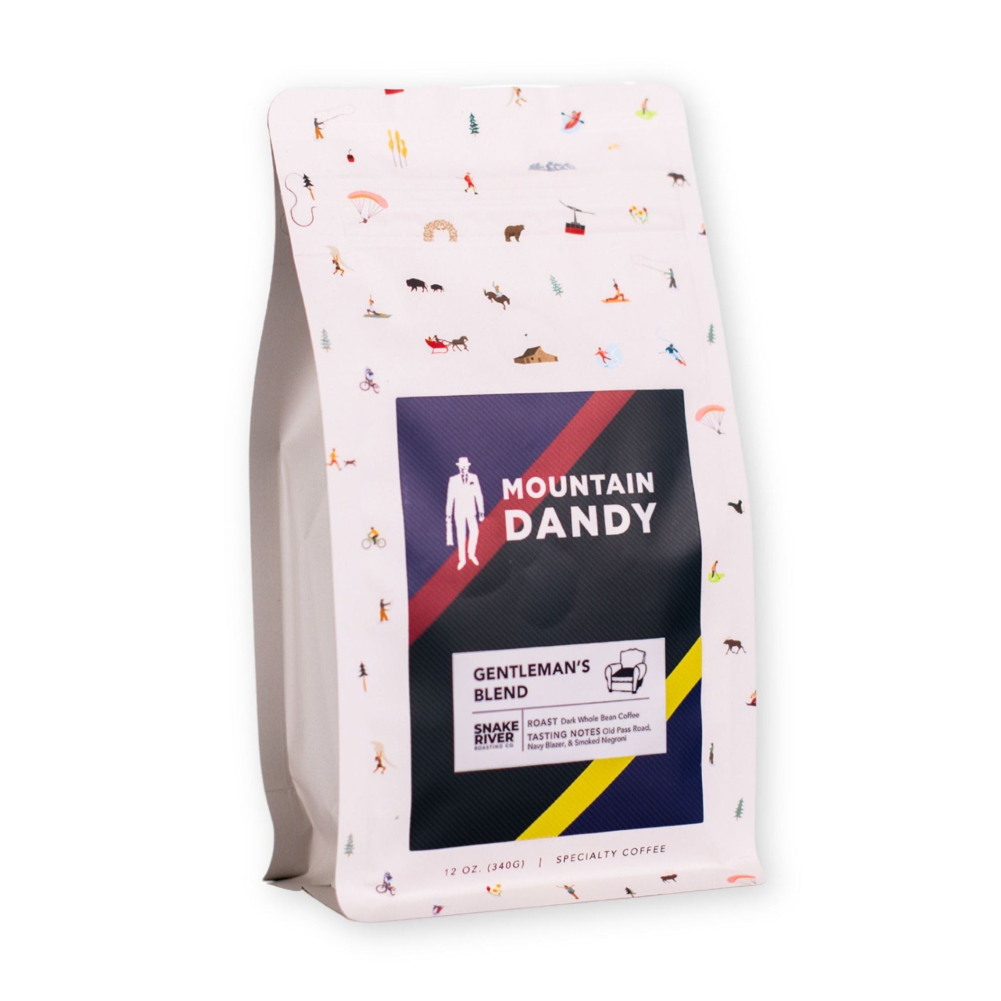 Mountain Dandy Deigned Coffee Bag with Look and Texture of A Necktie