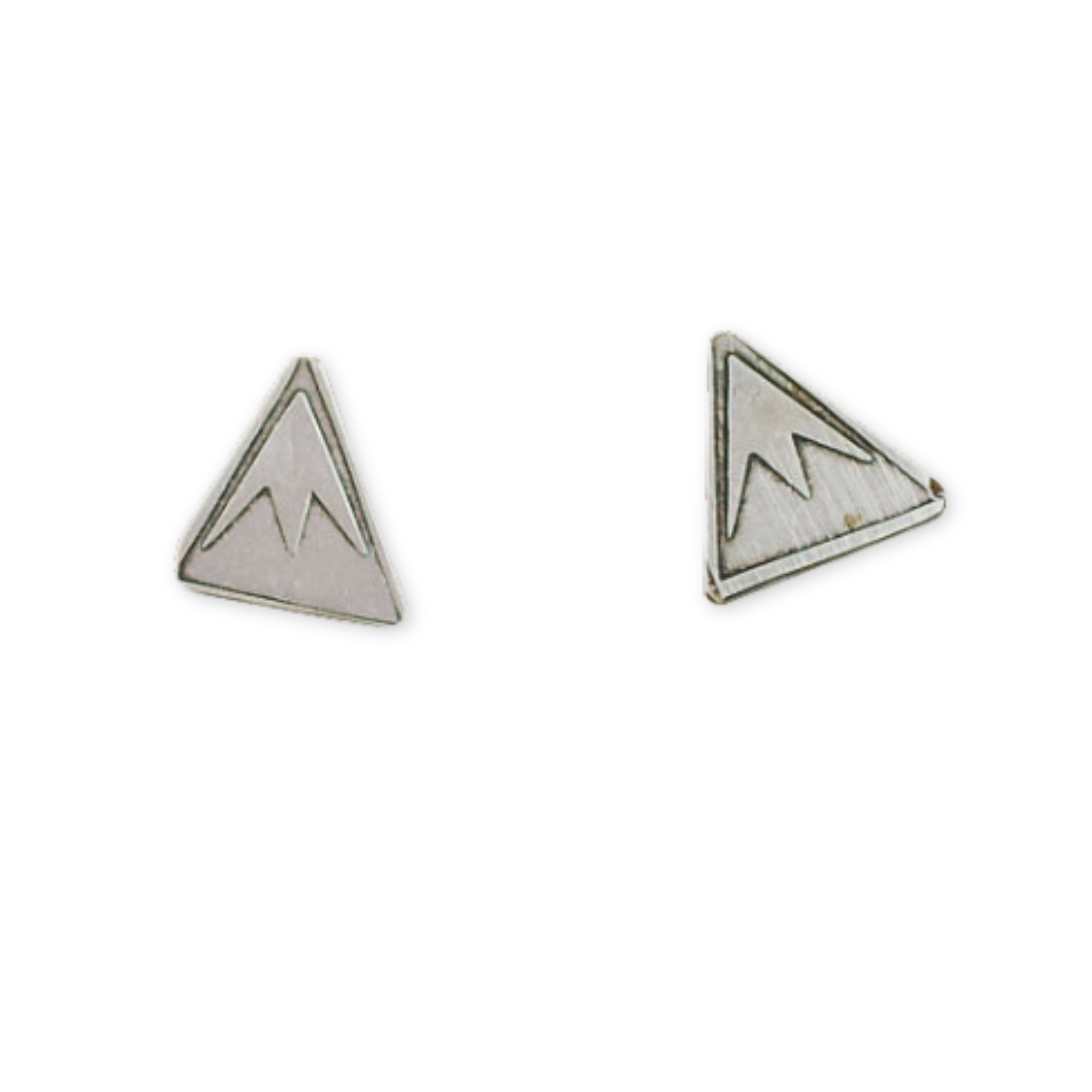 stud earrings with mountain designs