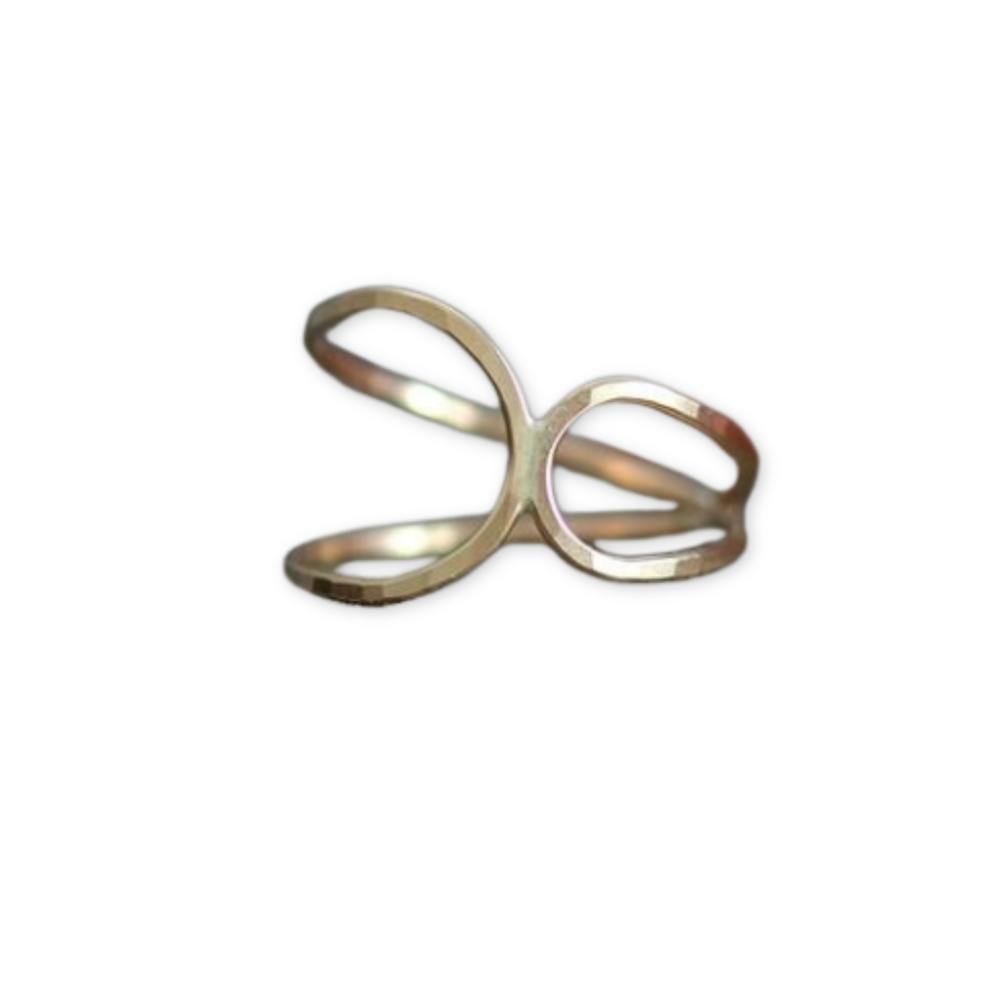 abstract figure eight ring