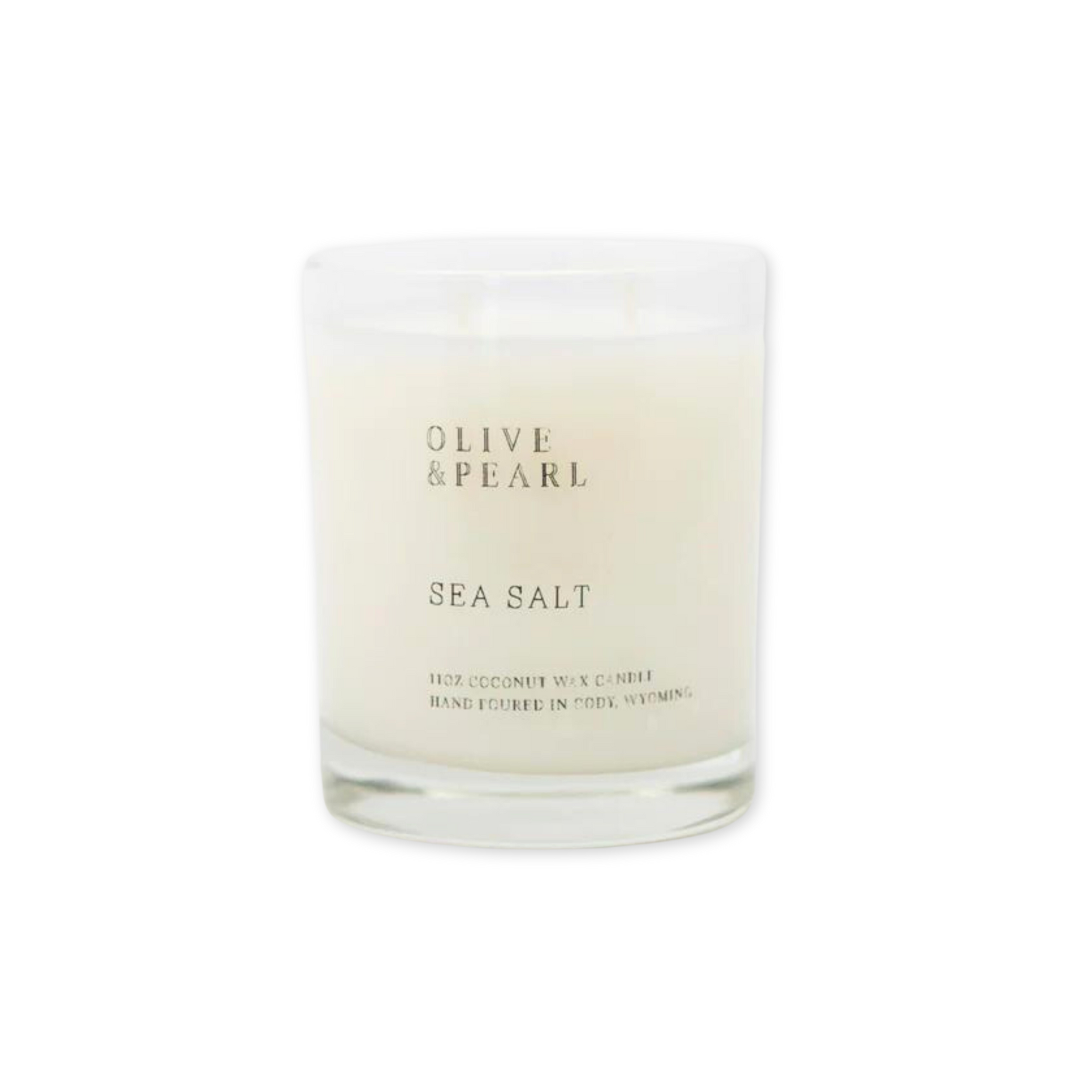 sea salt scented candle