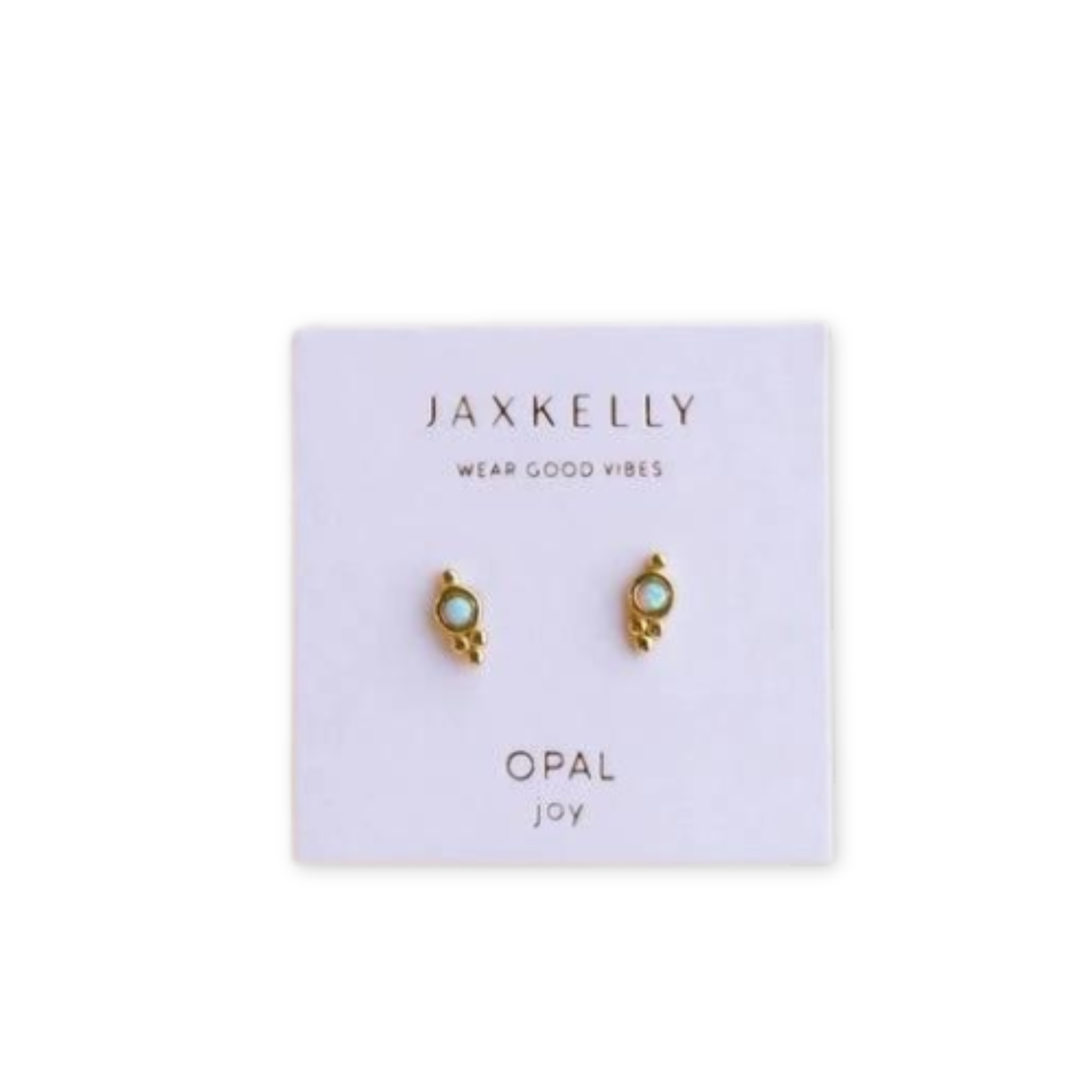 fire opal stud earrings with a cluster of three small gold balls