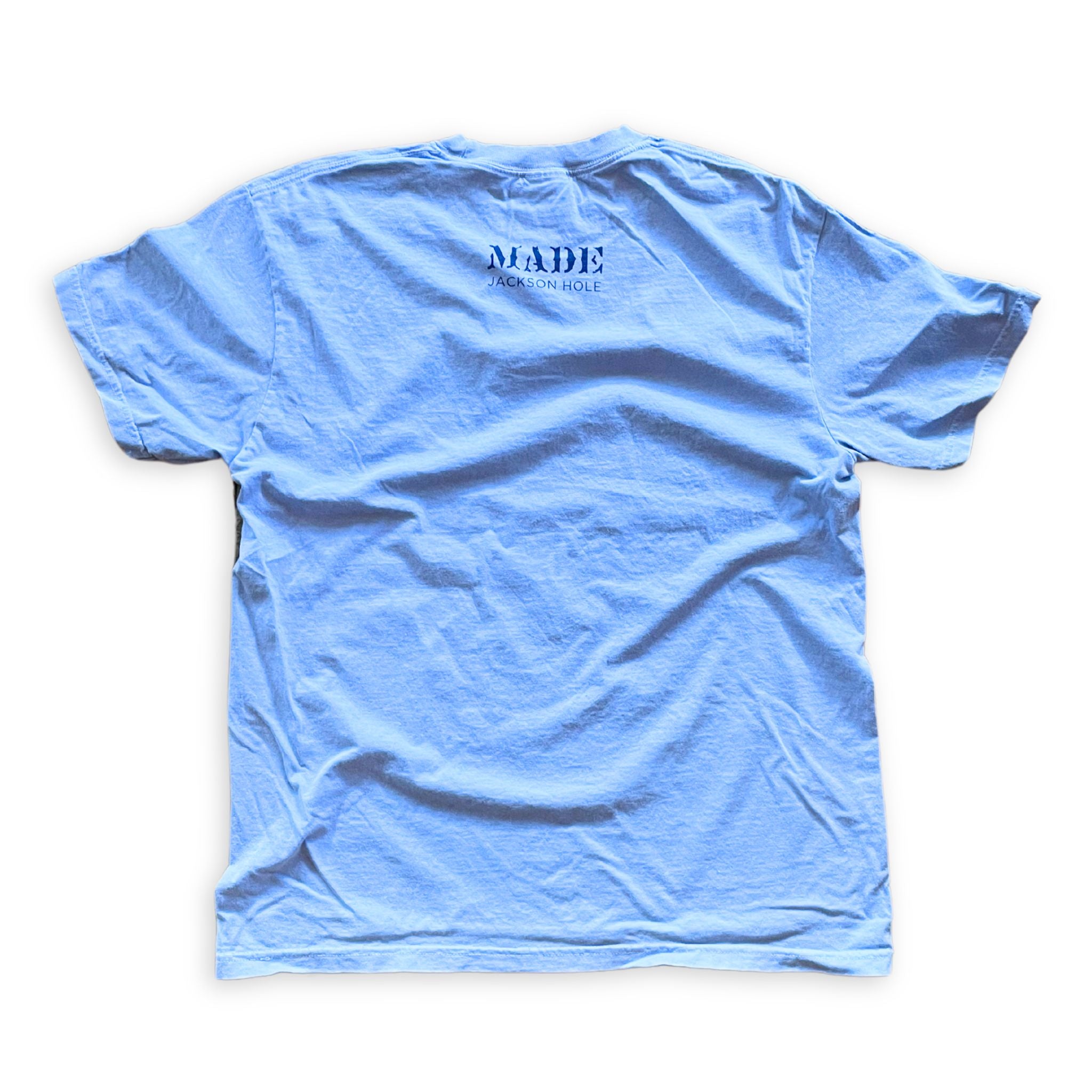 Light Blue Washed Denim Color Shirt with Store logo