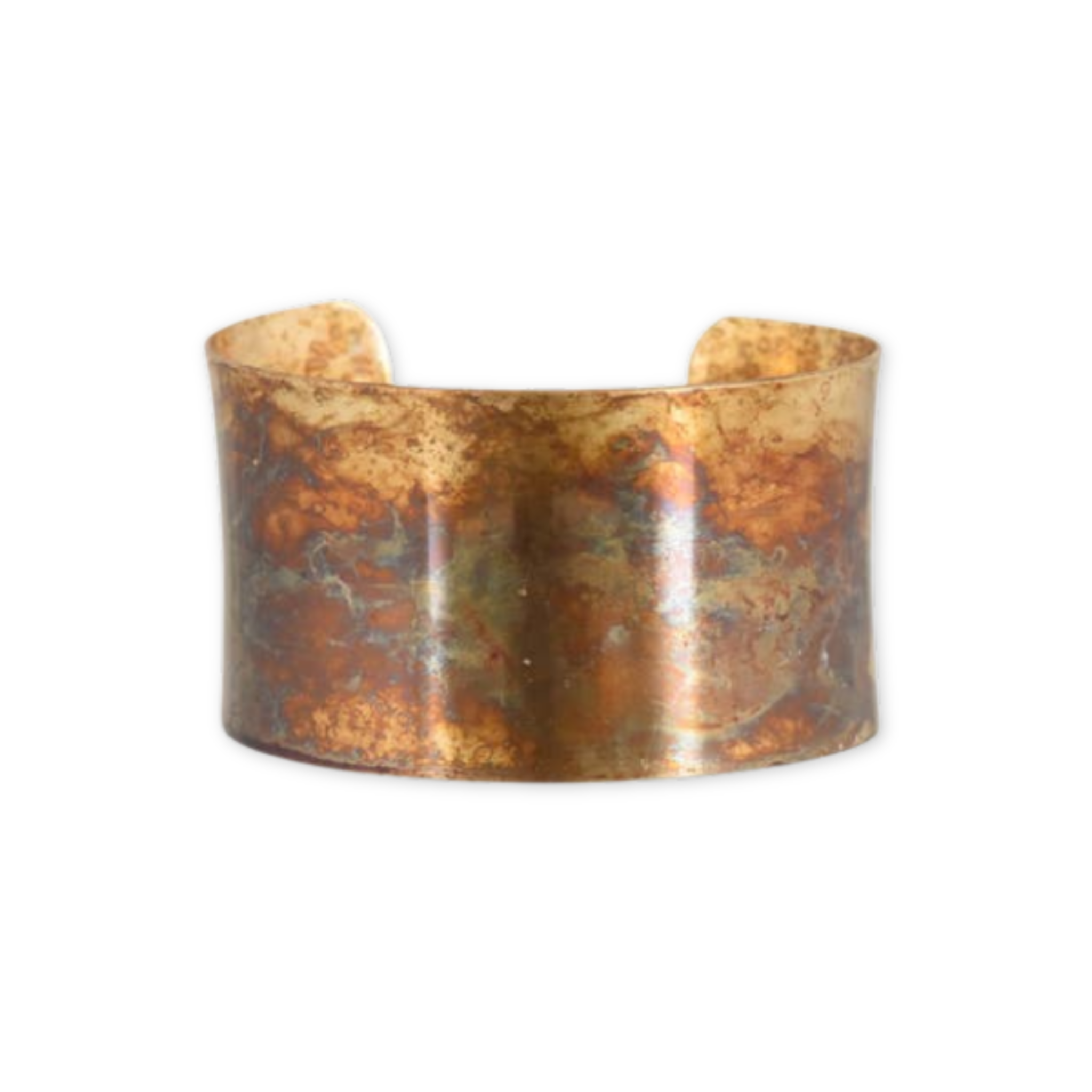 natural patina shined cuff