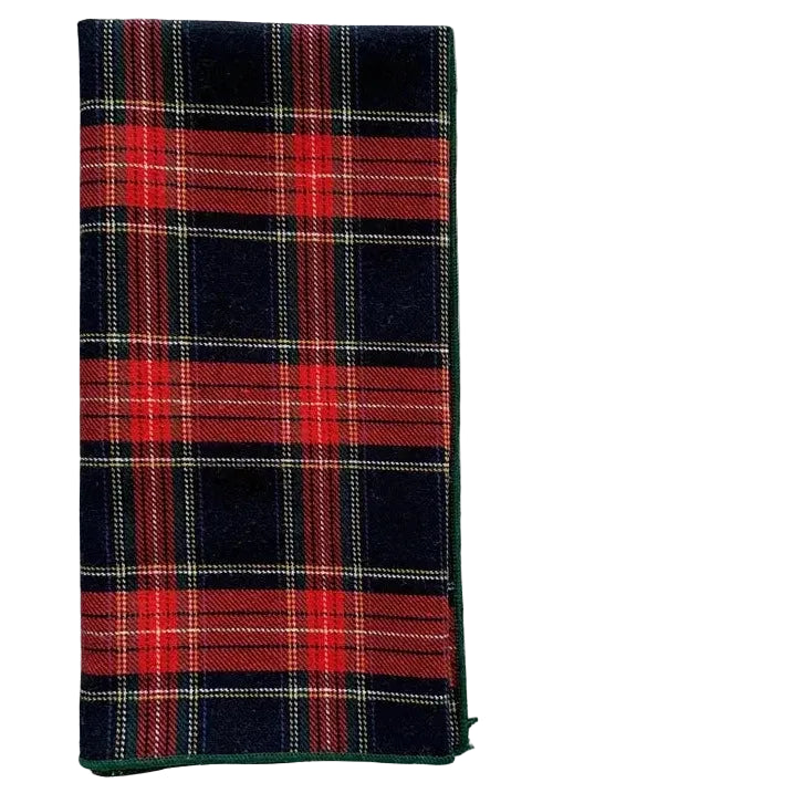 Plaid Napkin - red Tartan