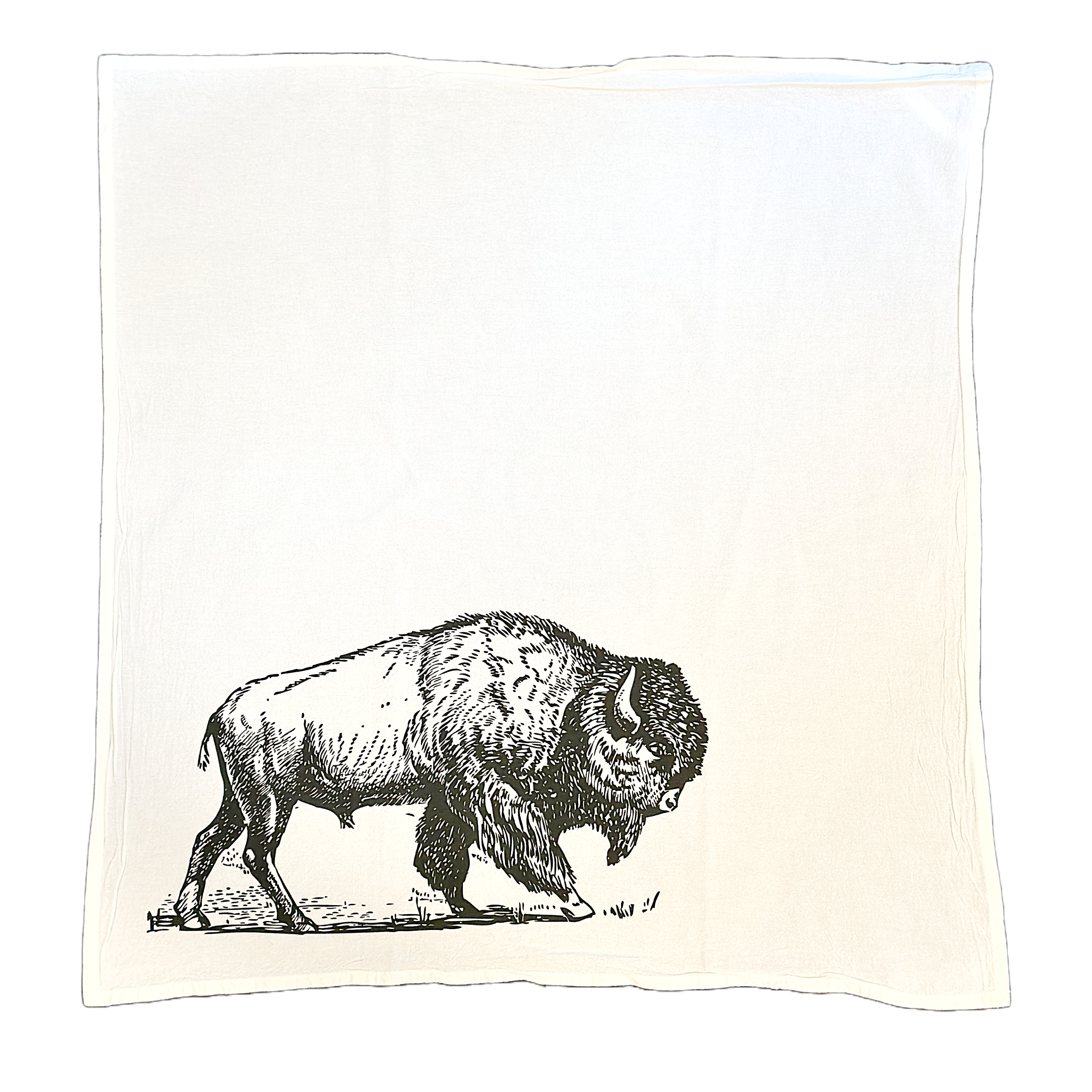 Roaming Bison Tea Towel