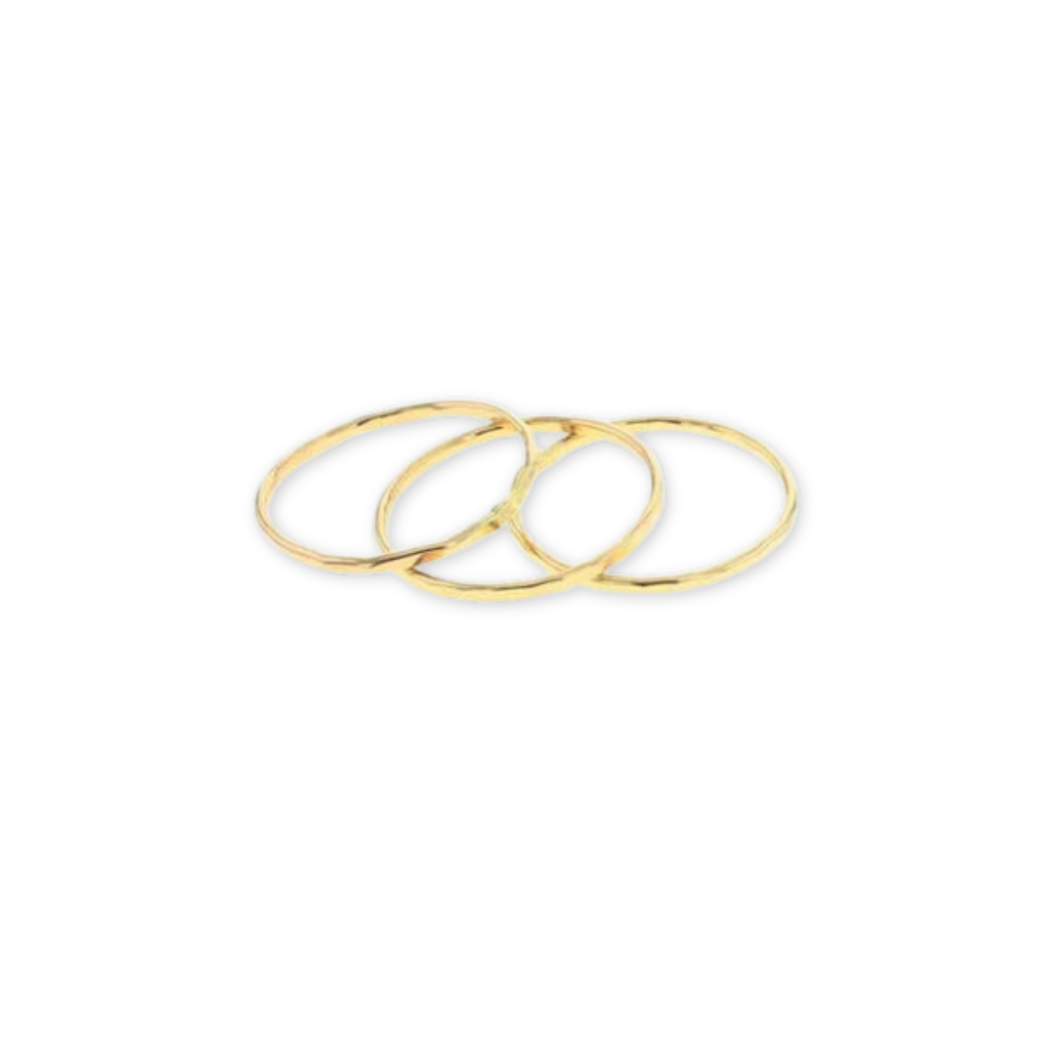 hammered stacking rings