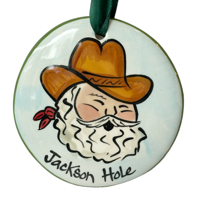 Santa Cowboy Ornament