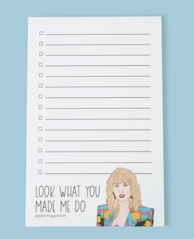 Taylor Swift, Look What You Made Me Do Notepad