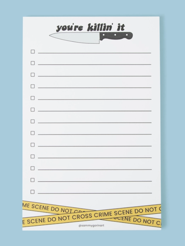 You're Killin' It, True Crime Notepad