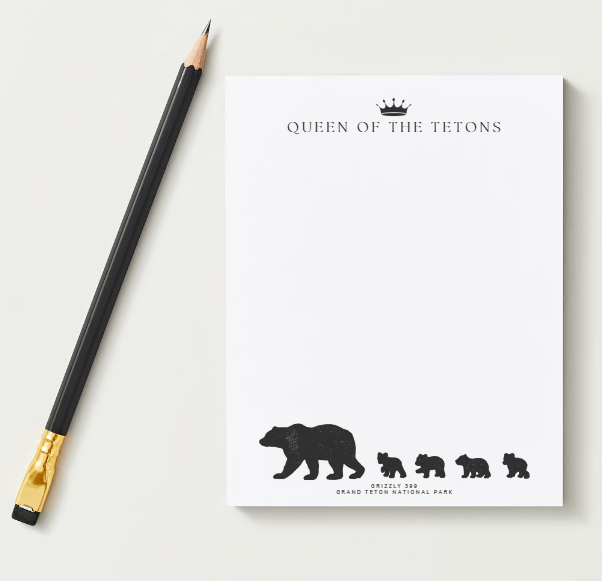Grizzly 399 Notepad
