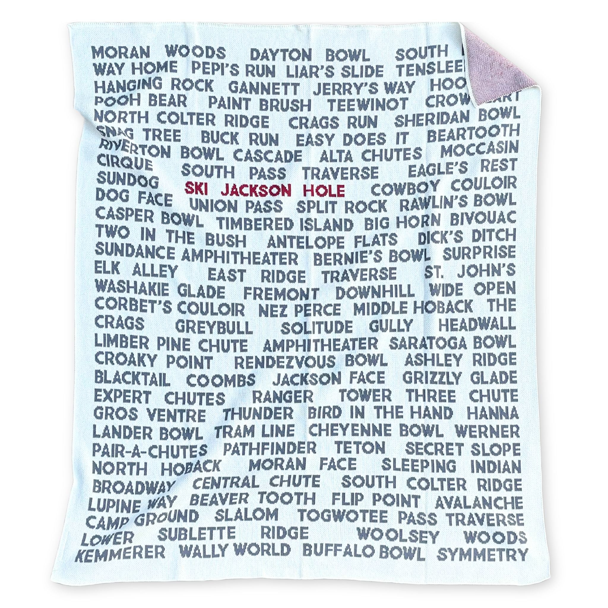 Ski Jackson Hole Trail Run Blanket