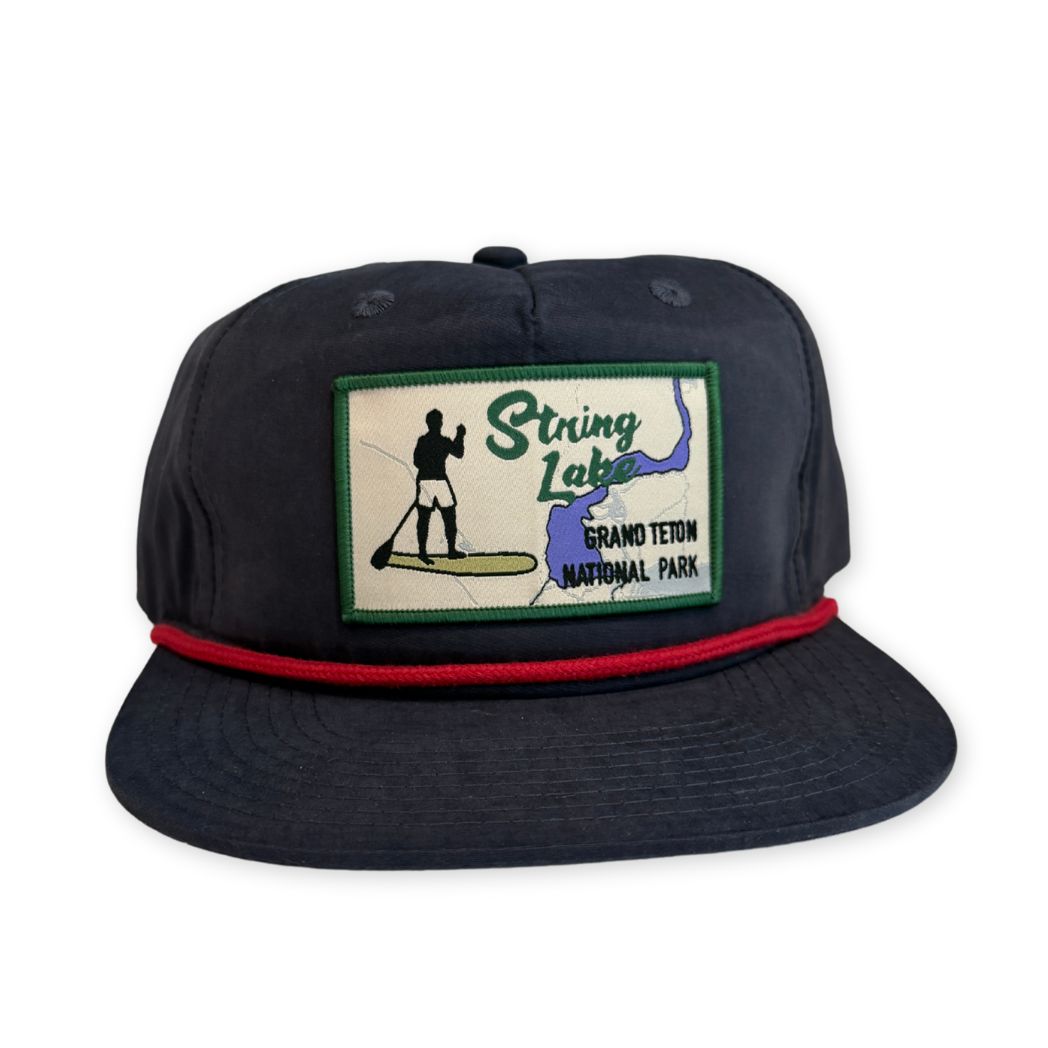 Flat Brim String Lake Hat