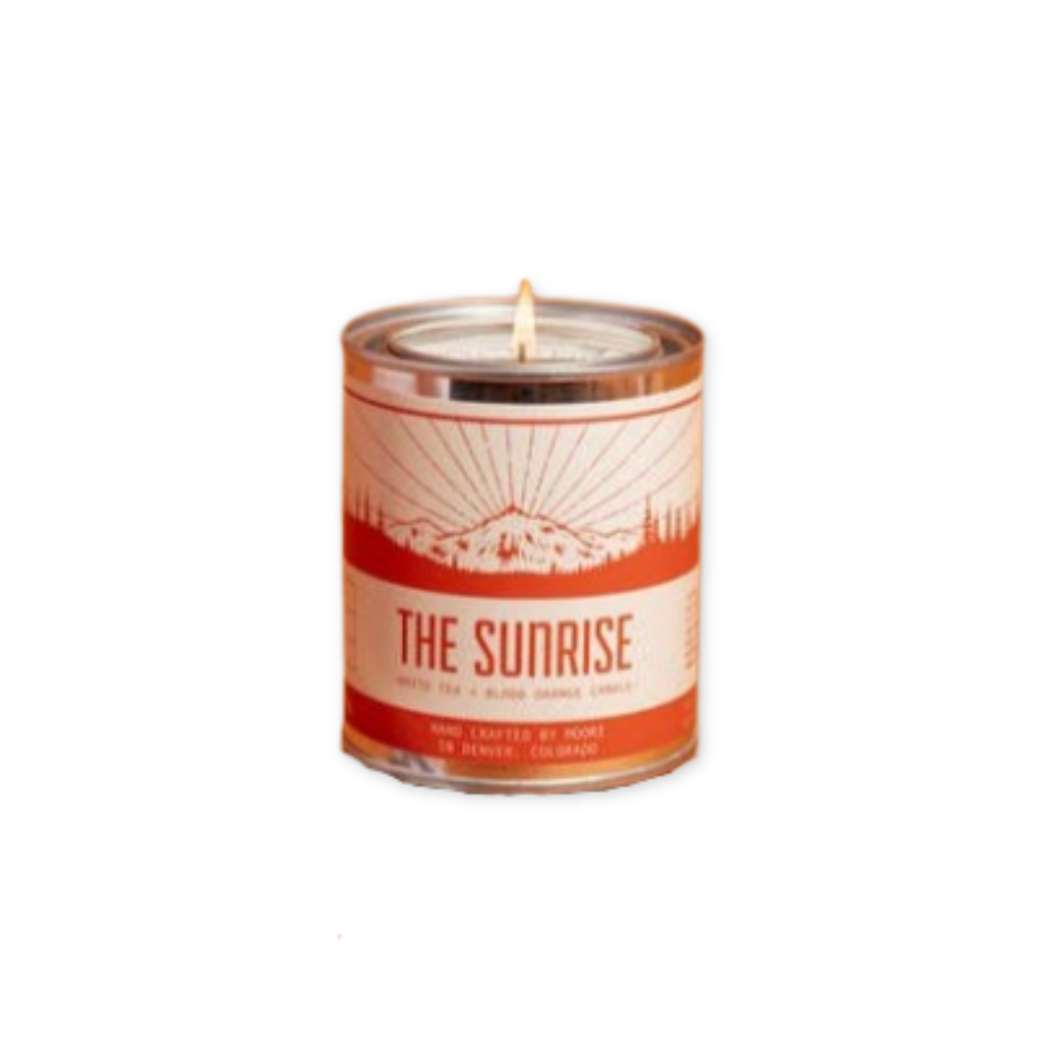 white tea and blood orange scented candle