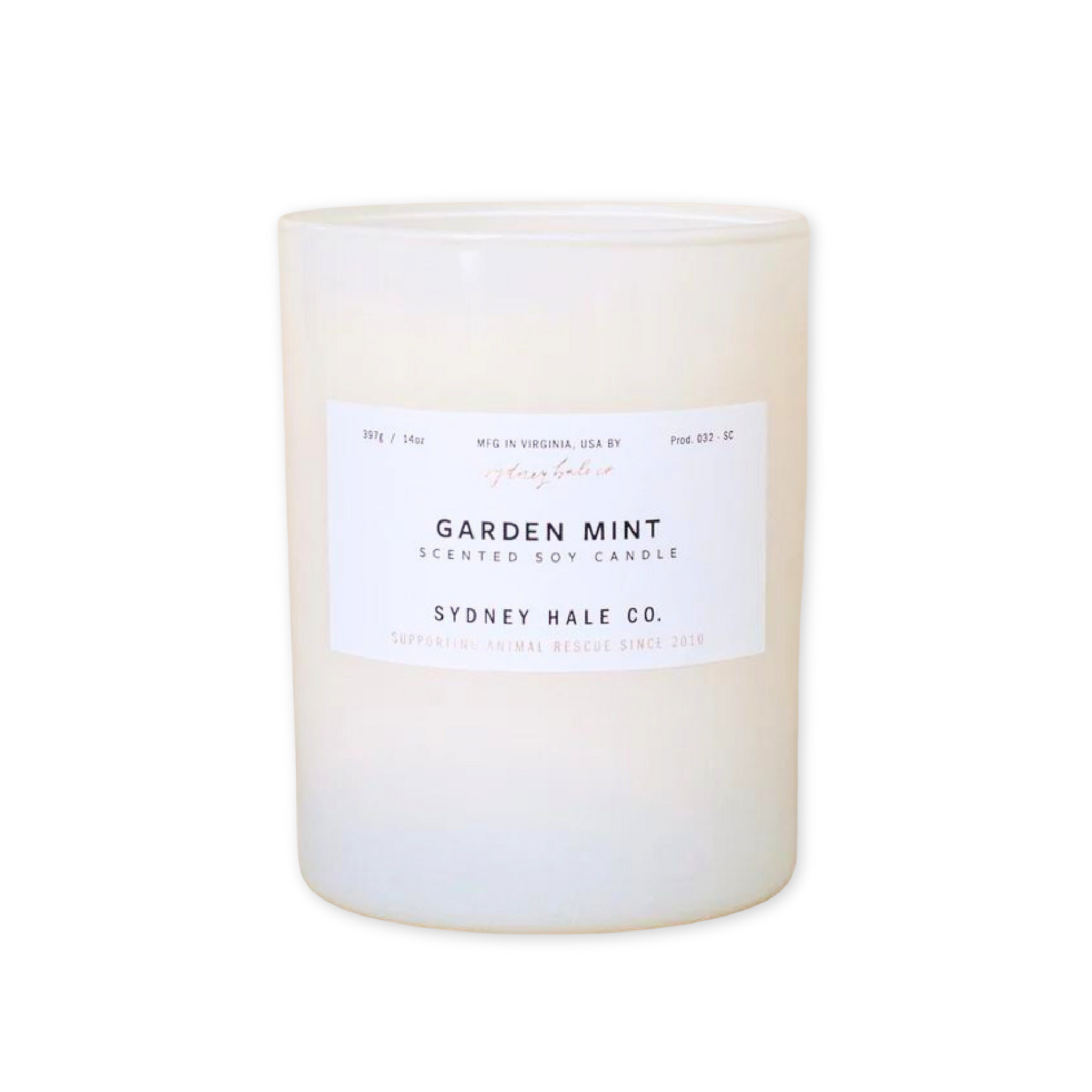 garden mint scented candle